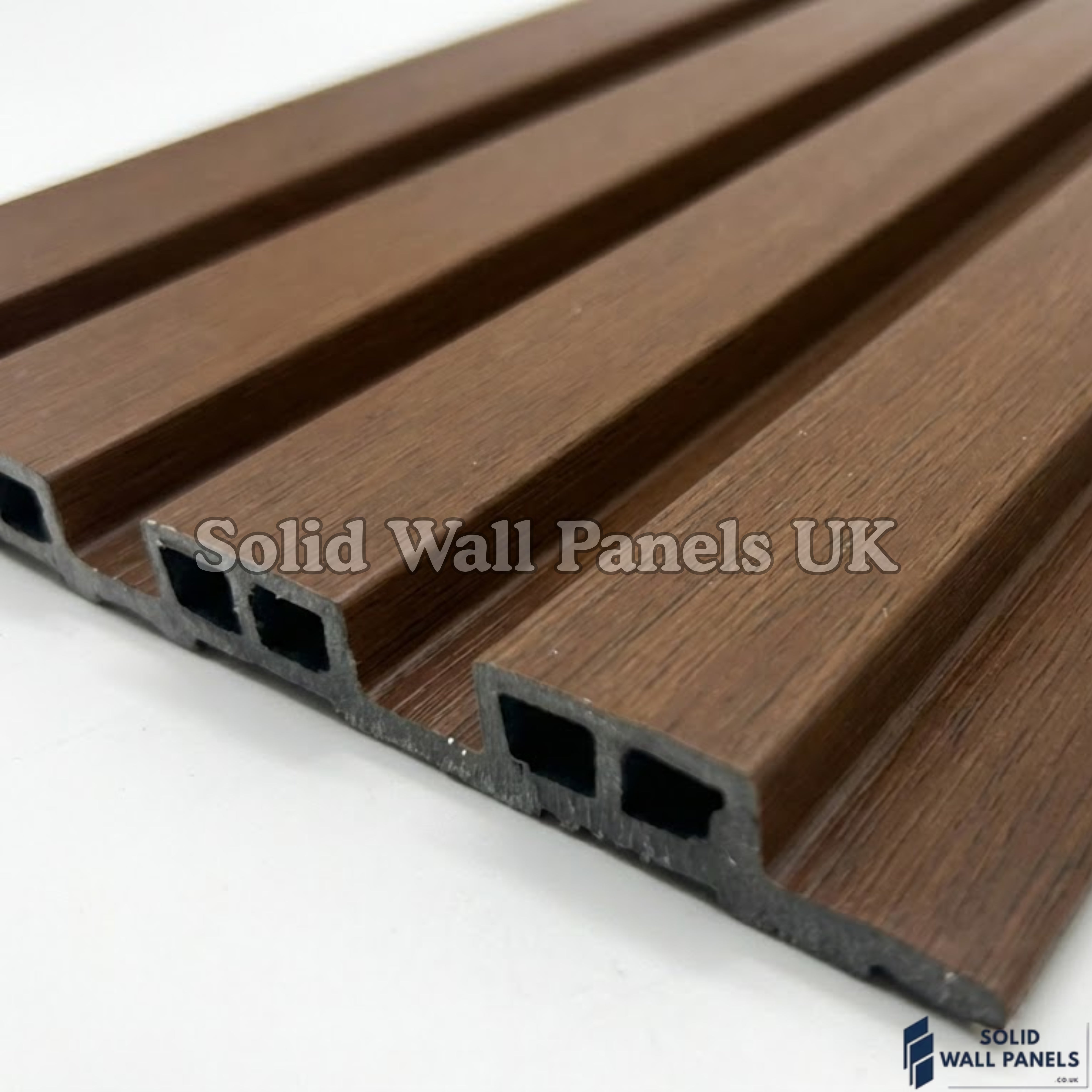 Exterior WPC Wall Panels –  Light Brown | Weatherproof Outdoor Wall Cladding | Solid Wall Panels UK