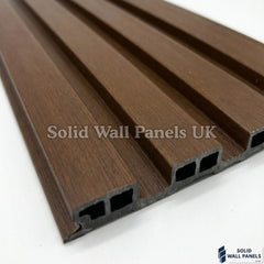 Exterior WPC Wall Panels –  Light Brown | Weatherproof Outdoor Wall Cladding | Solid Wall Panels UK
