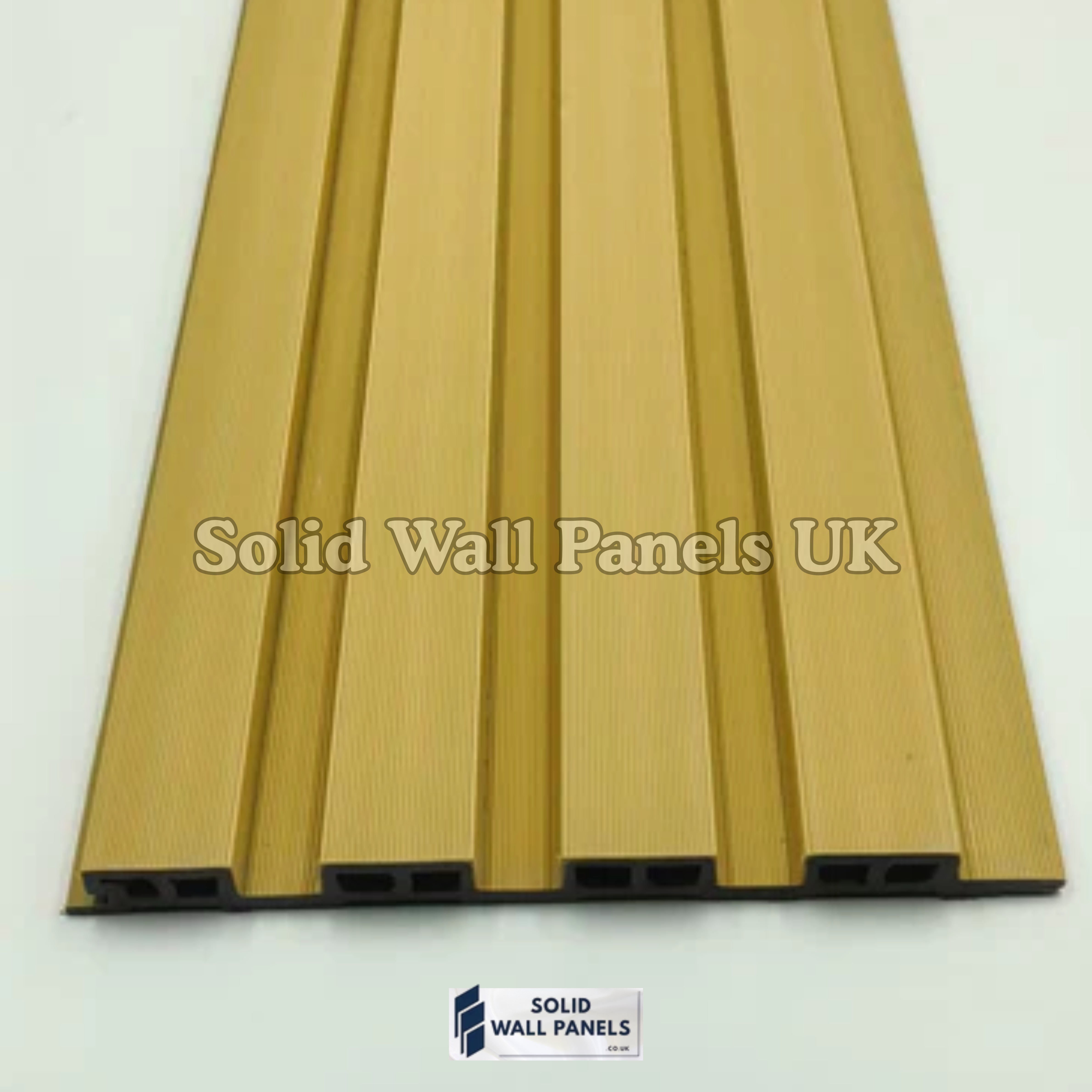Exterior WPC Wall Panels –  Oak | Weatherproof Outdoor Wall Cladding | Solid Wall Panels UK