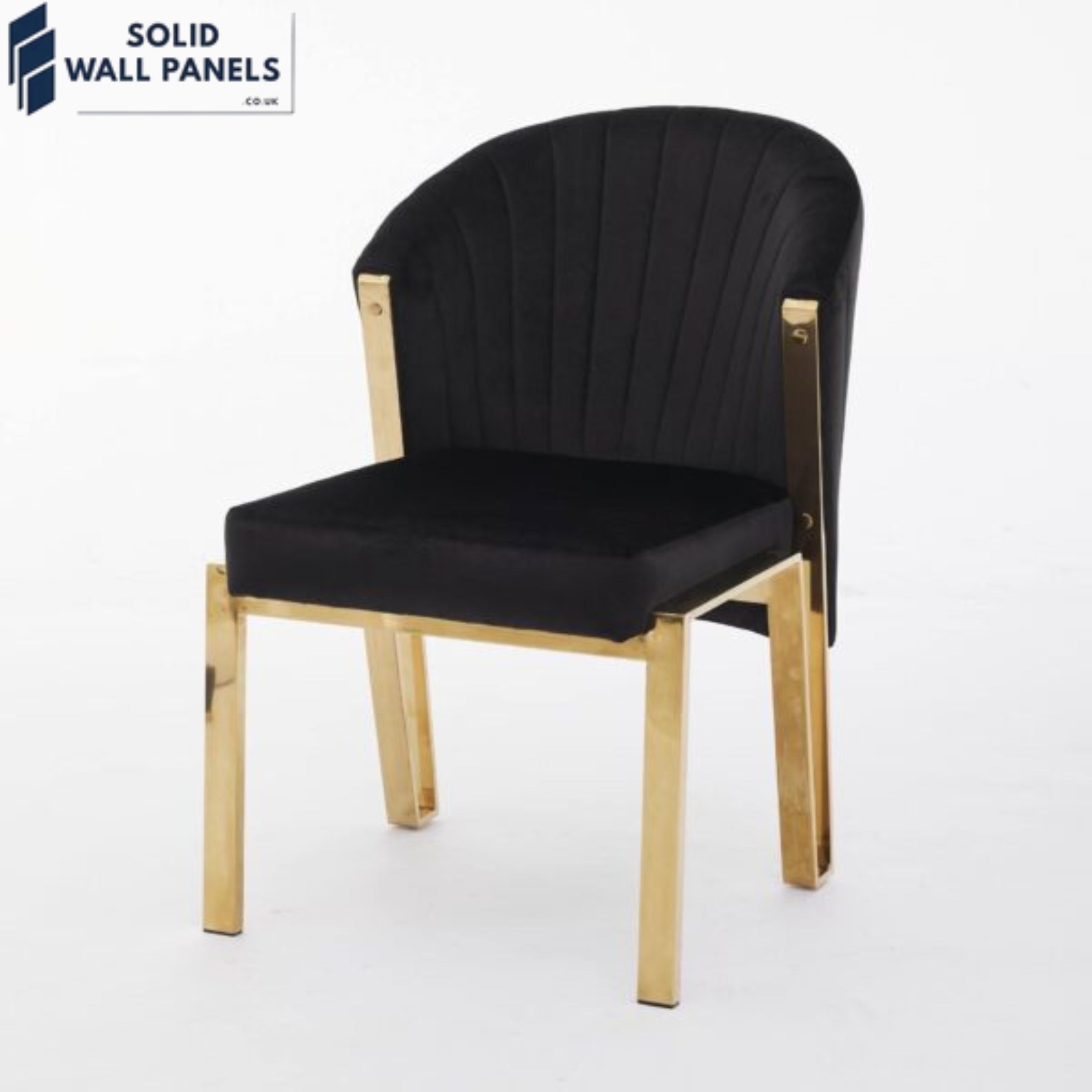 Luxury Velvet & Metal Fabio Dining Chair – Fast UK Delivery 