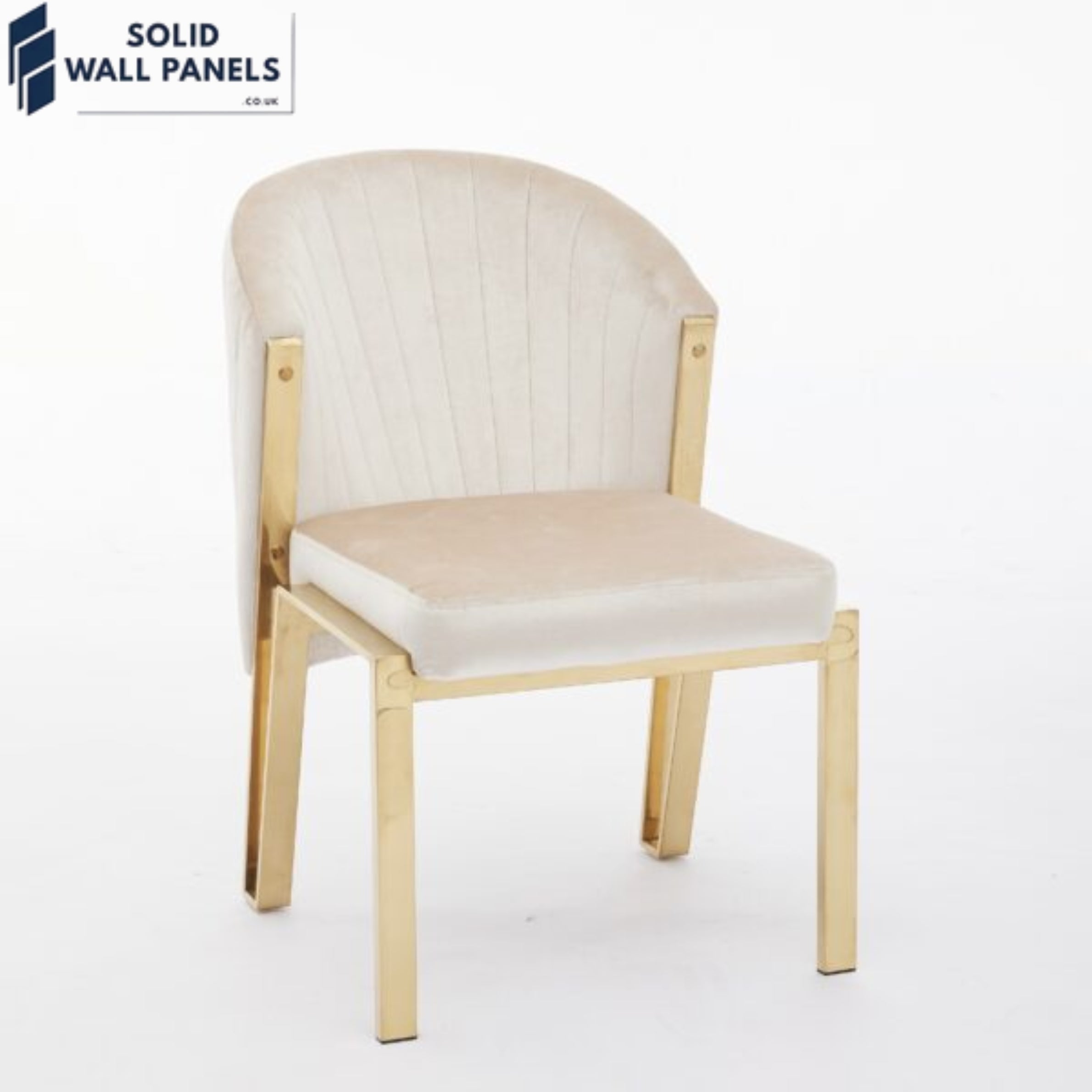 Luxury Velvet & Metal Fabio Dining Chair – Fast UK Delivery 