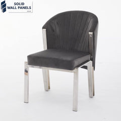 Luxury Velvet & Metal Fabio Dining Chair – Fast UK Delivery 