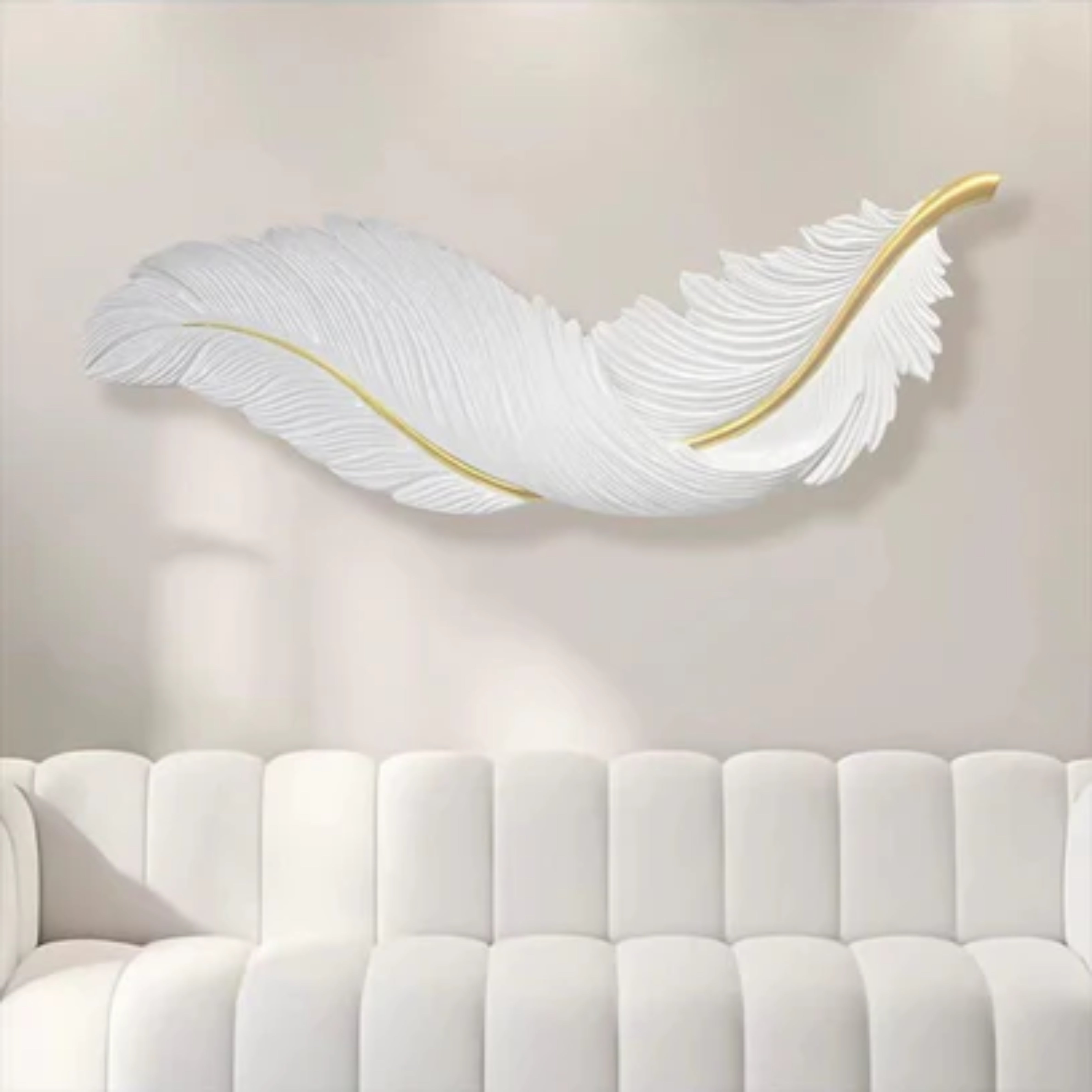 Feather Light Wall Art – LED Illuminated Design | Luxury Home Decor