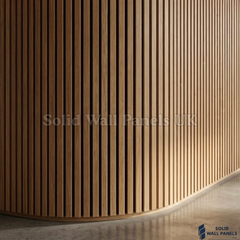 Flexible Walnut Slat Wall Panel 240cm x 60cm (Pack of 2) – Real Wood Veneer Acoustic Panel