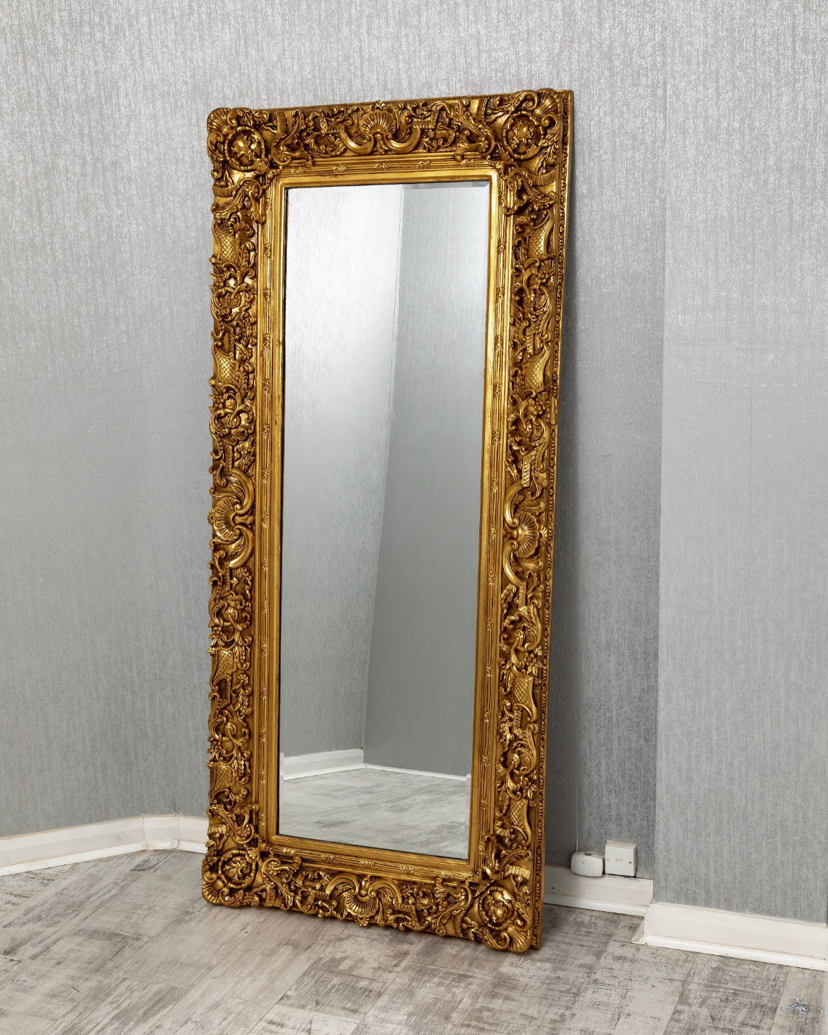 French Ornate Mirror – Classic Design | Luxury Home Decor | Solid Wall Panels