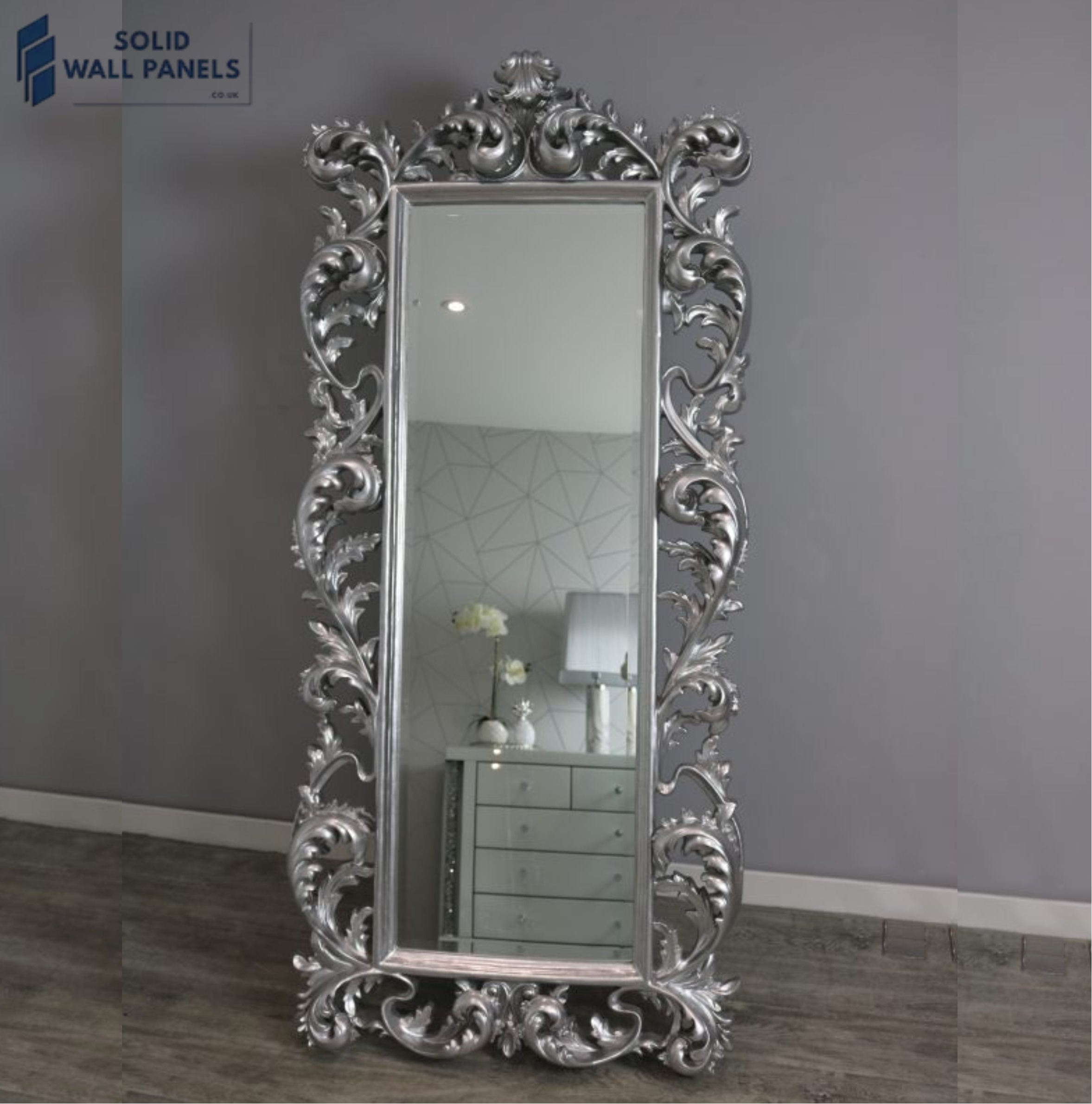 Gabrielle Mirror Silver 90×190 cm | Luxury Full-Length Mirror