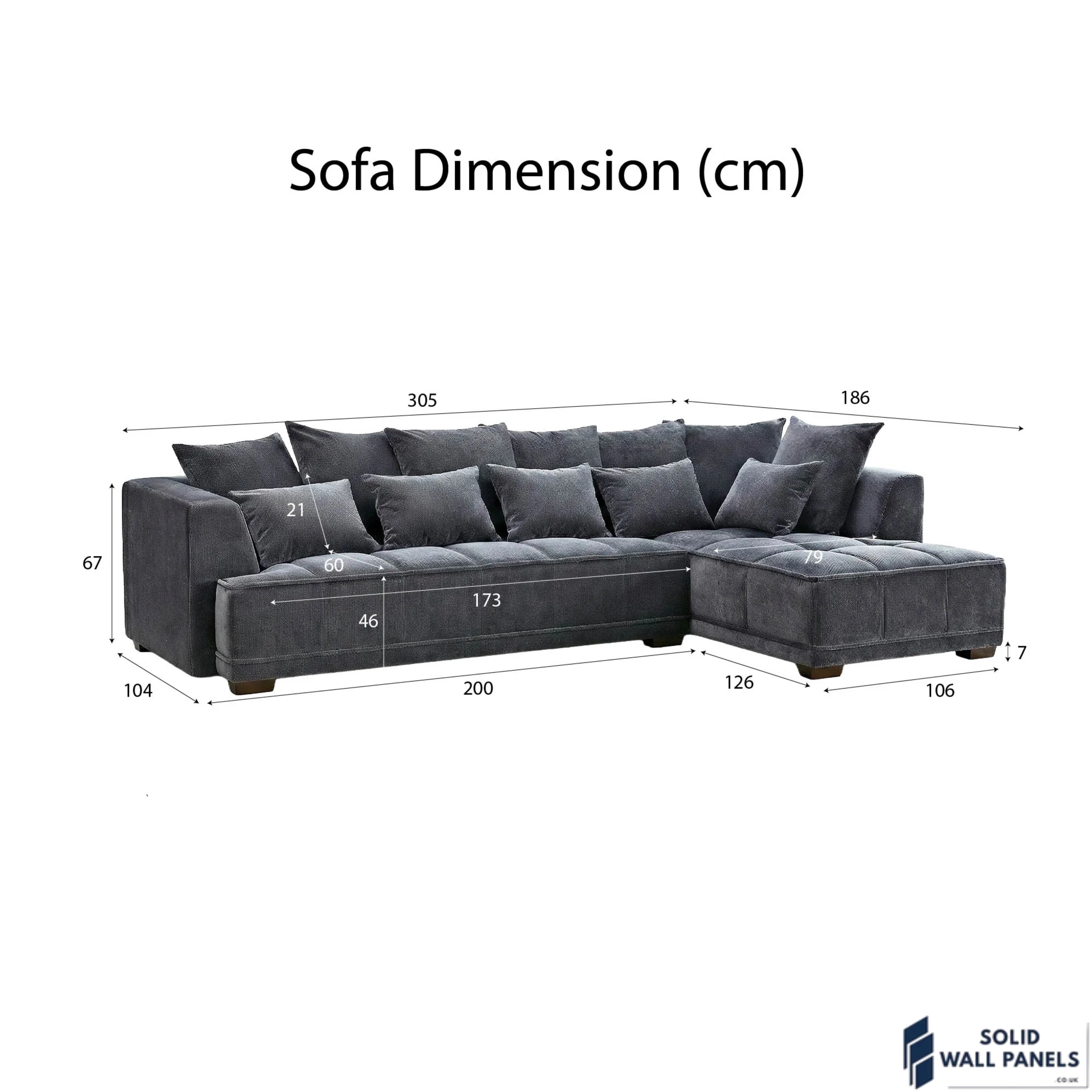 Gramercy Corner Sofa – Steel Grey Luxury Corner Sofa UK
