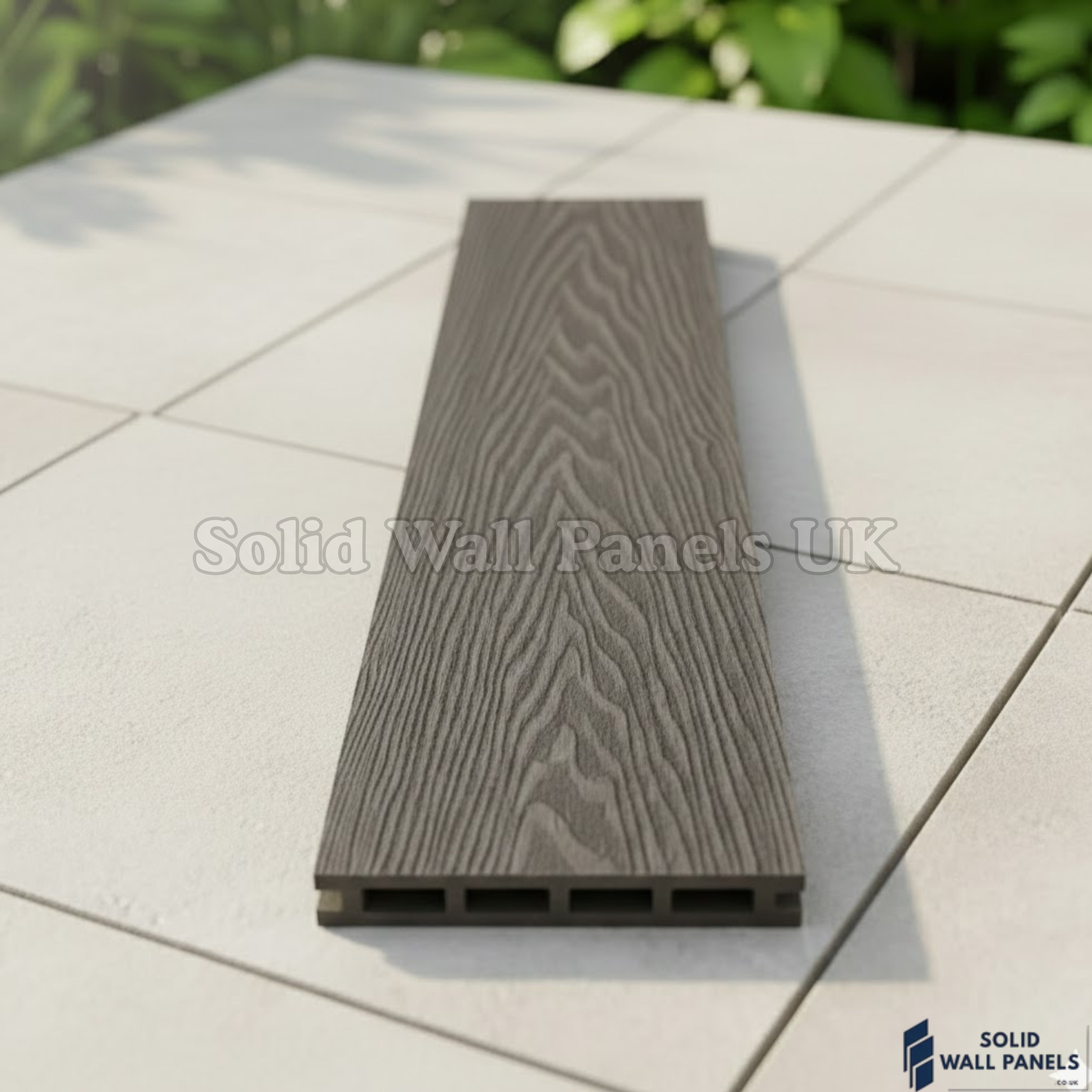 Grey WPC Decking Board – 290cm (4 pieces) | Outdoor Composite Decking – Low Maintenance & Slip Resistant