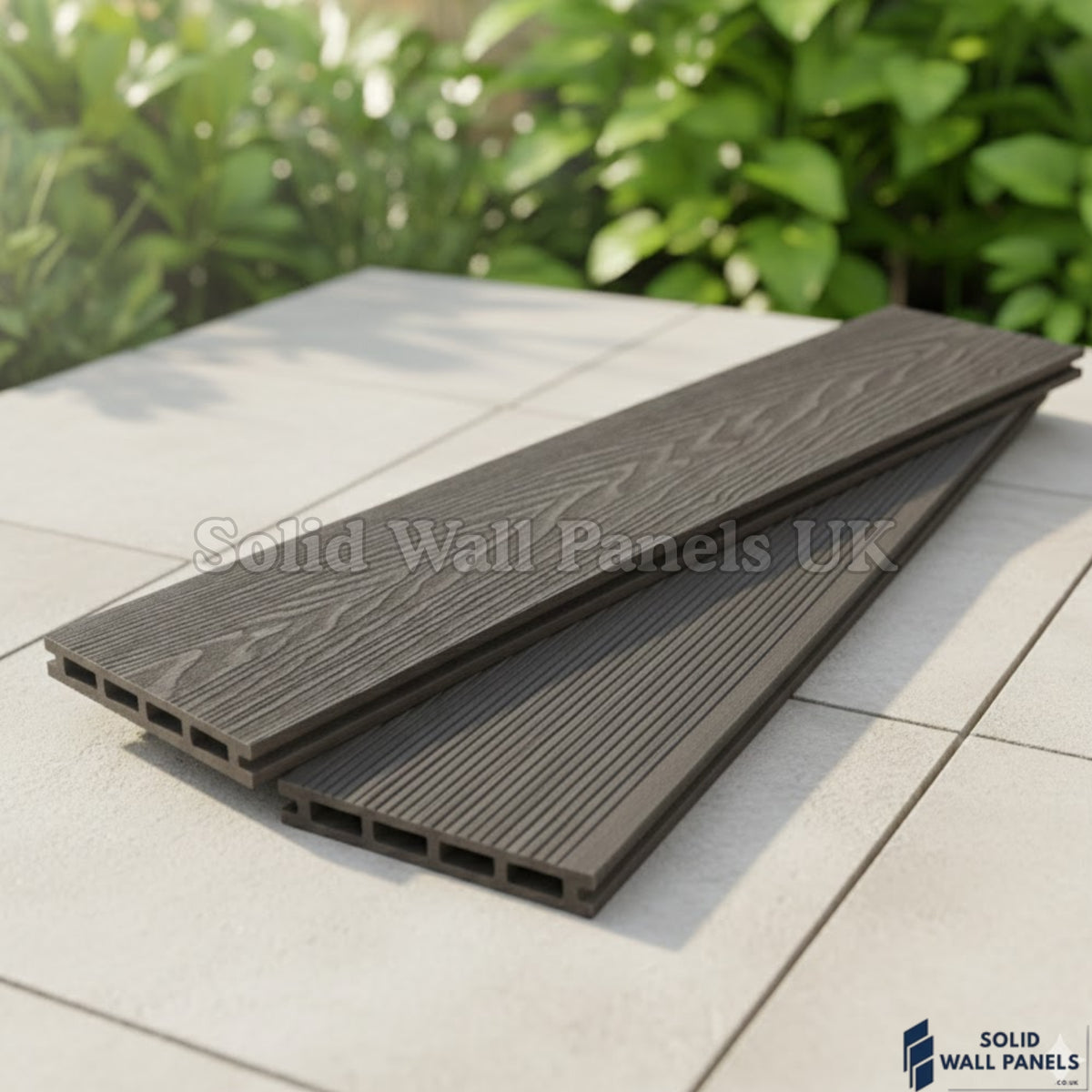 Grey WPC Decking Board – 290cm (4 pieces) | Outdoor Composite Decking – Low Maintenance & Slip Resistant