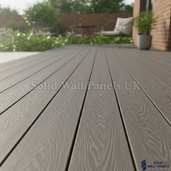 Grey WPC Decking Board – 290cm (4 pieces) | Outdoor Composite Decking – Low Maintenance & Slip Resistant