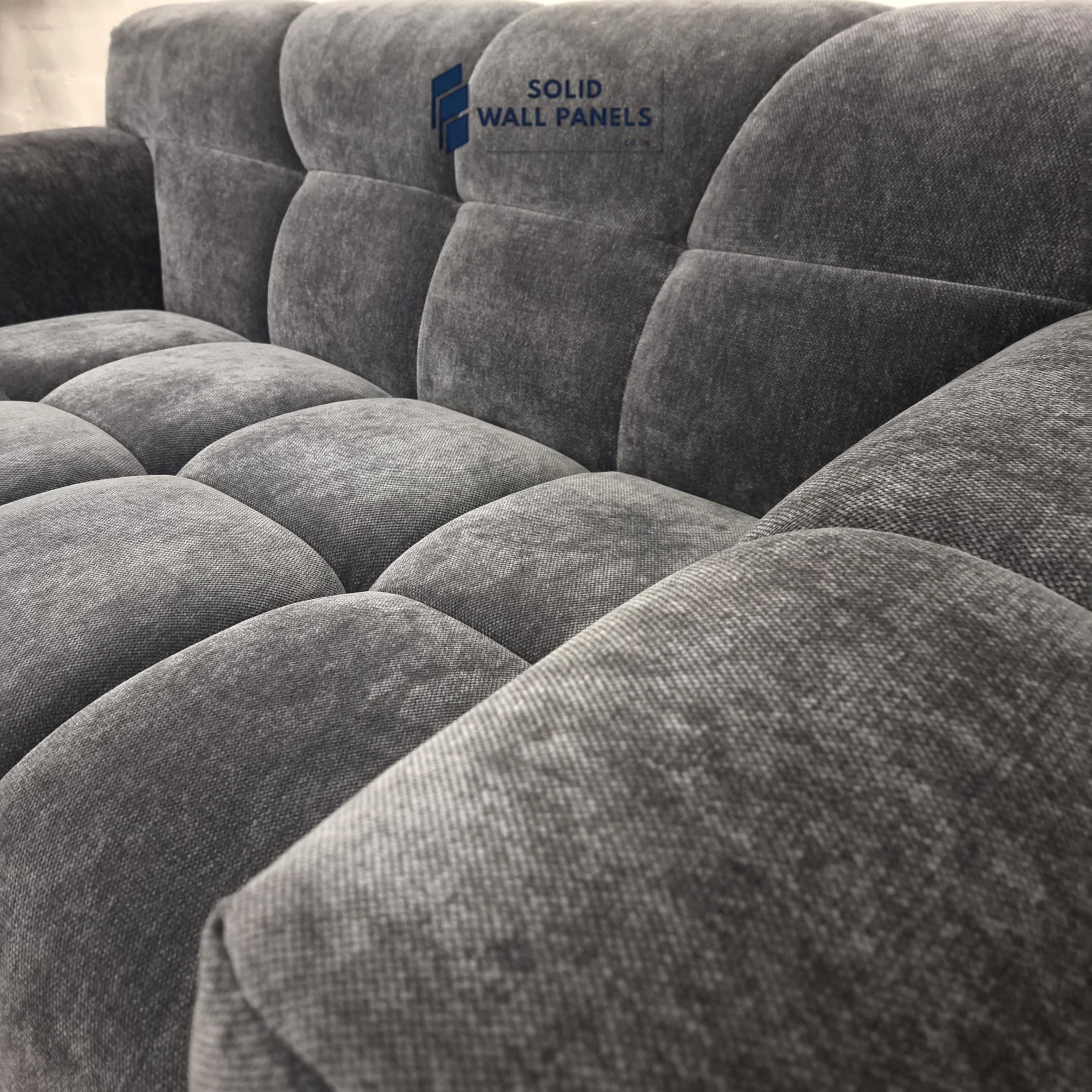 Harlem Sofa Range – Steel Velvet Fabric | 3 Seater, 2 Seater, Chair & Stool | Modern Luxury Design