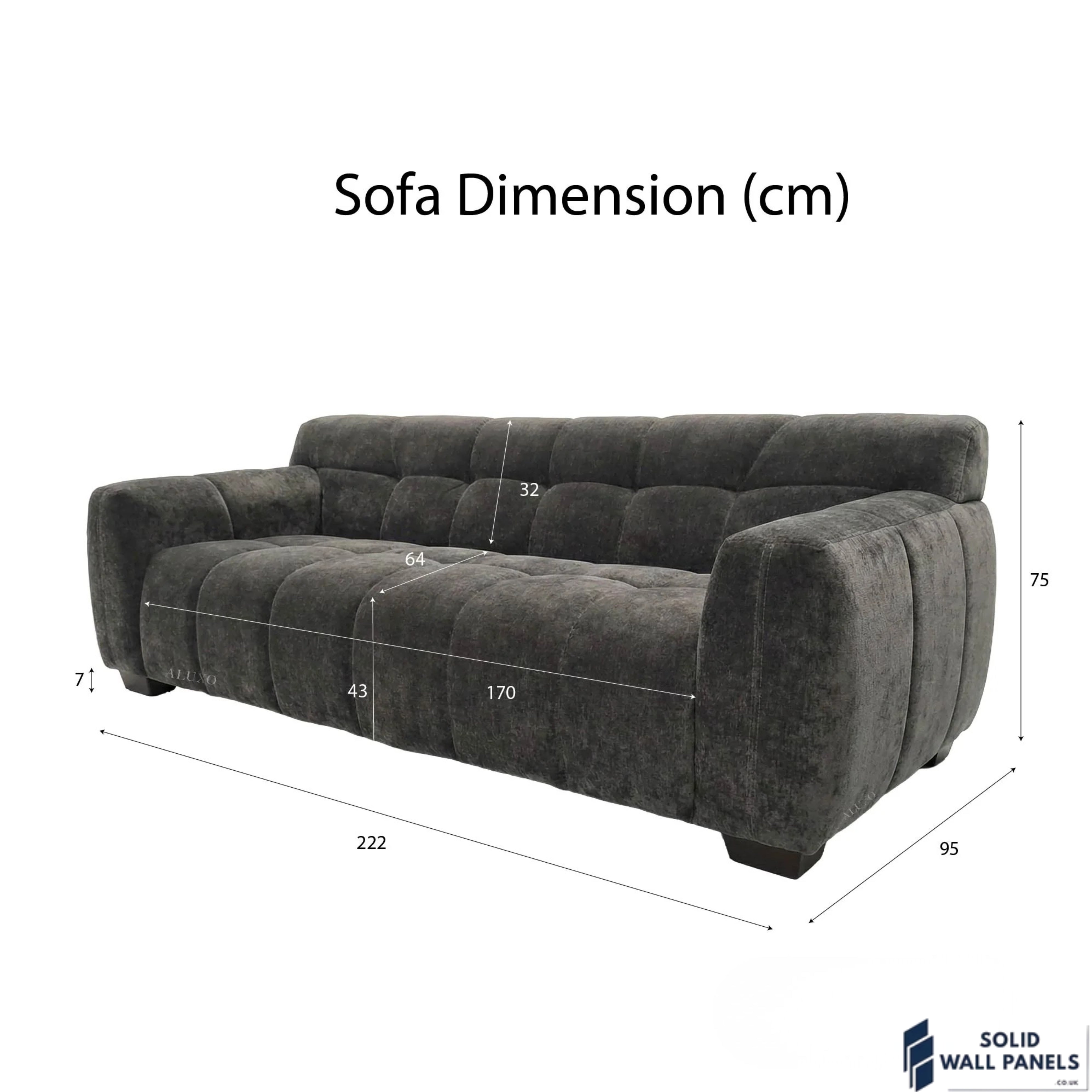 Harlem Sofa Range – Cocoa Chocolate Velvet | 3 Seater, 2 Seater, Armchair & Stool | Luxury Modern Sofa Set