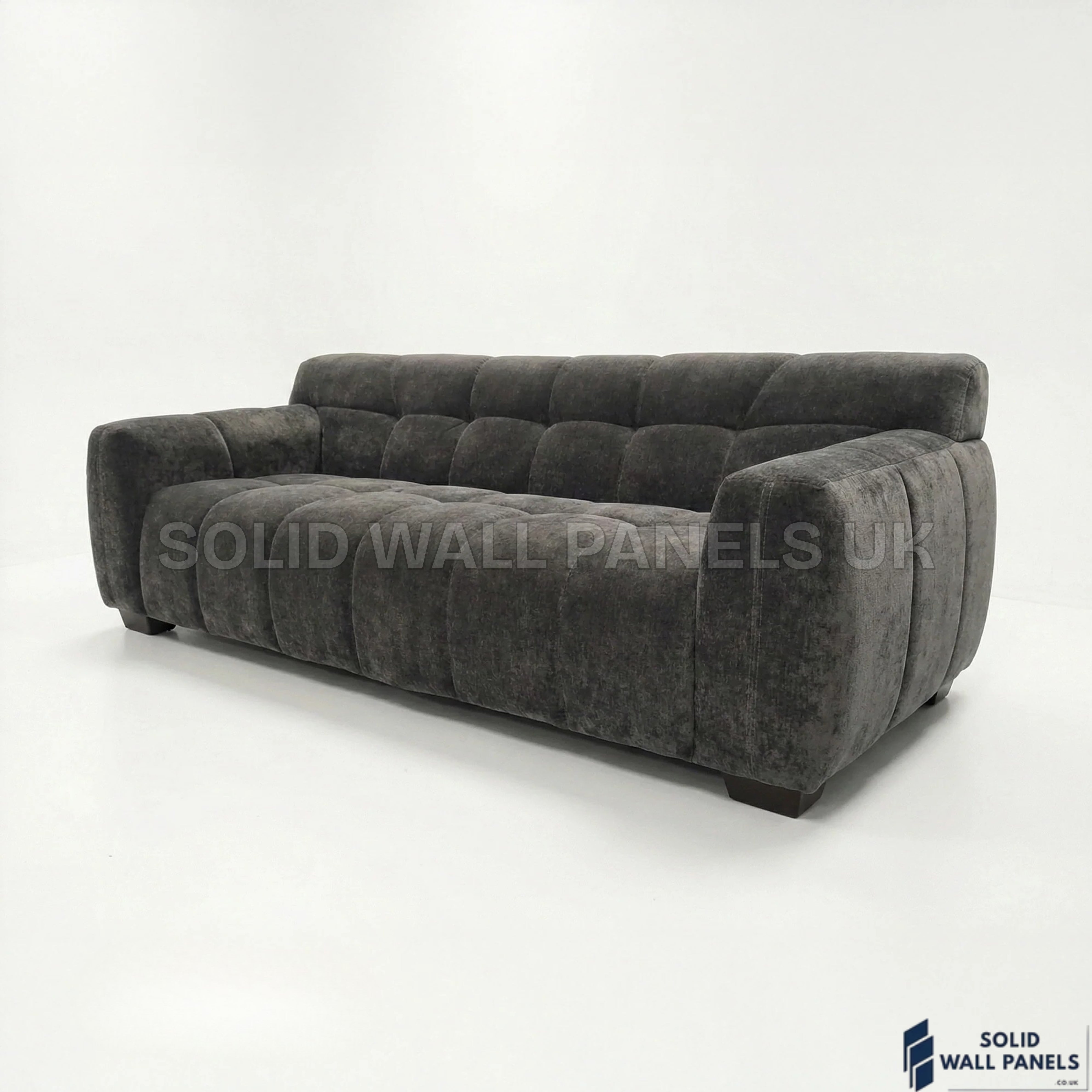Harlem Sofa Range – Cocoa Chocolate Velvet | 3 Seater, 2 Seater, Armchair & Stool | Luxury Modern Sofa Set