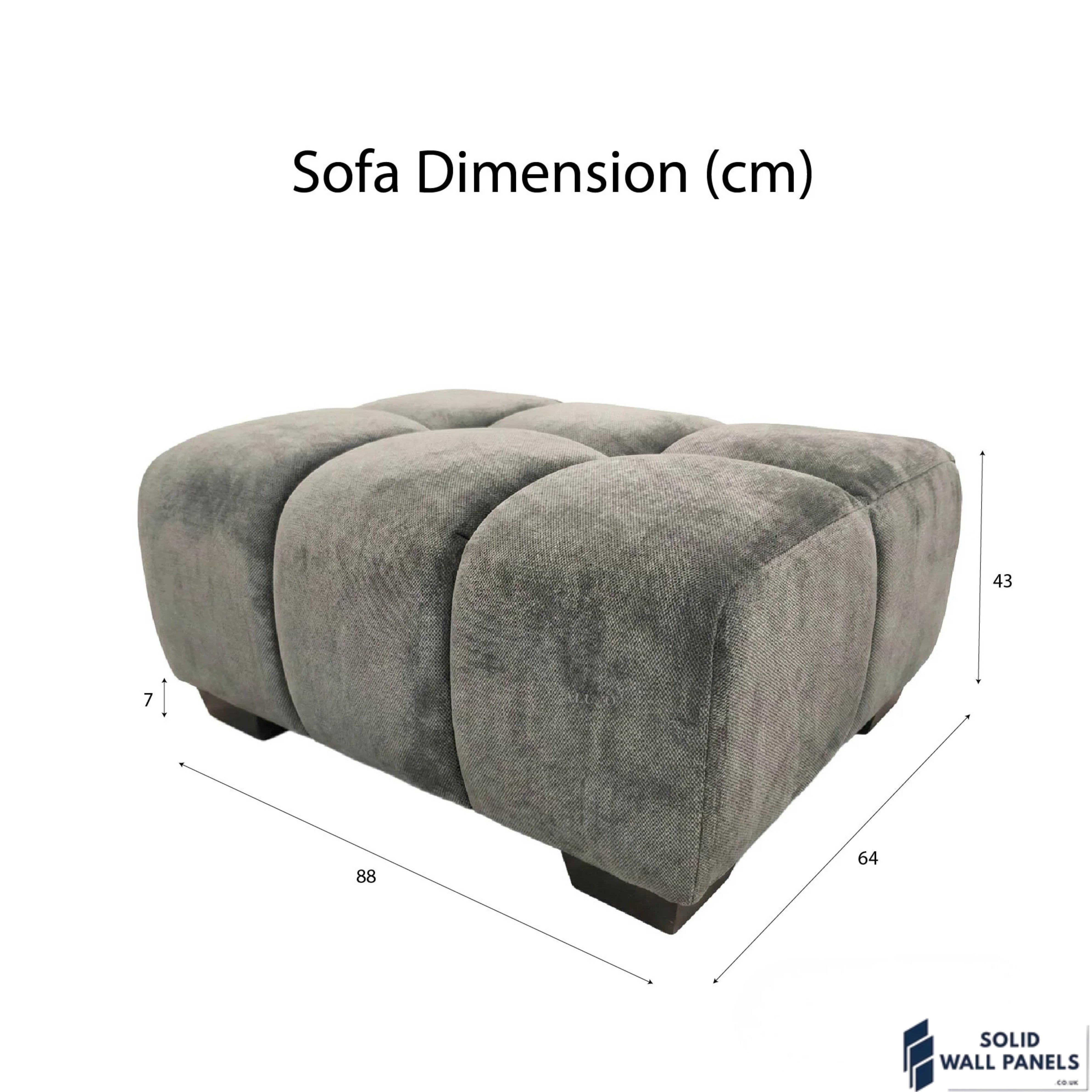 Harlem Sofa Range – Cocoa Chocolate Velvet | 3 Seater, 2 Seater, Armchair & Stool | Luxury Modern Sofa Set