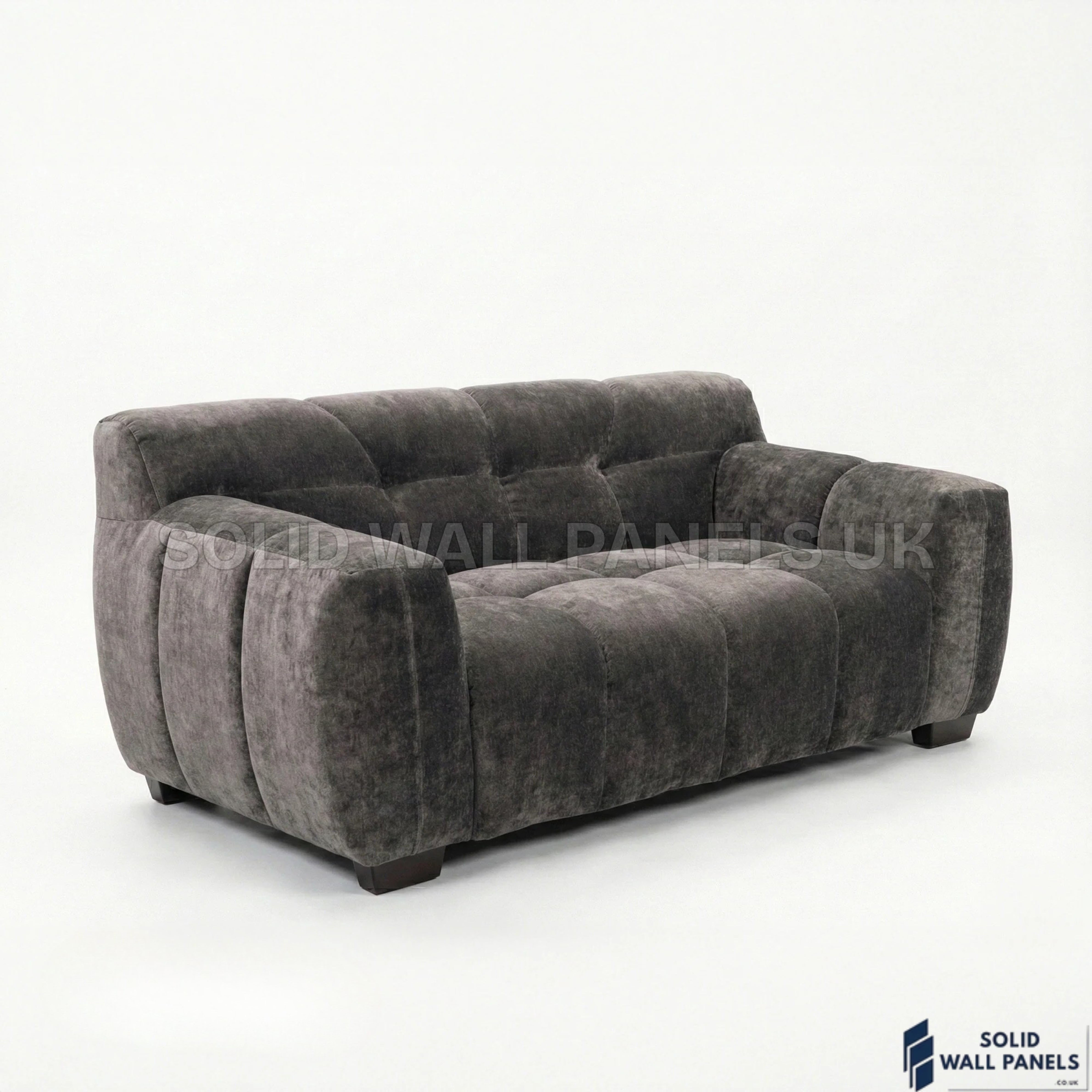 Harlem Sofa Range – Cocoa Chocolate Velvet | 3 Seater, 2 Seater, Armchair & Stool | Luxury Modern Sofa Set