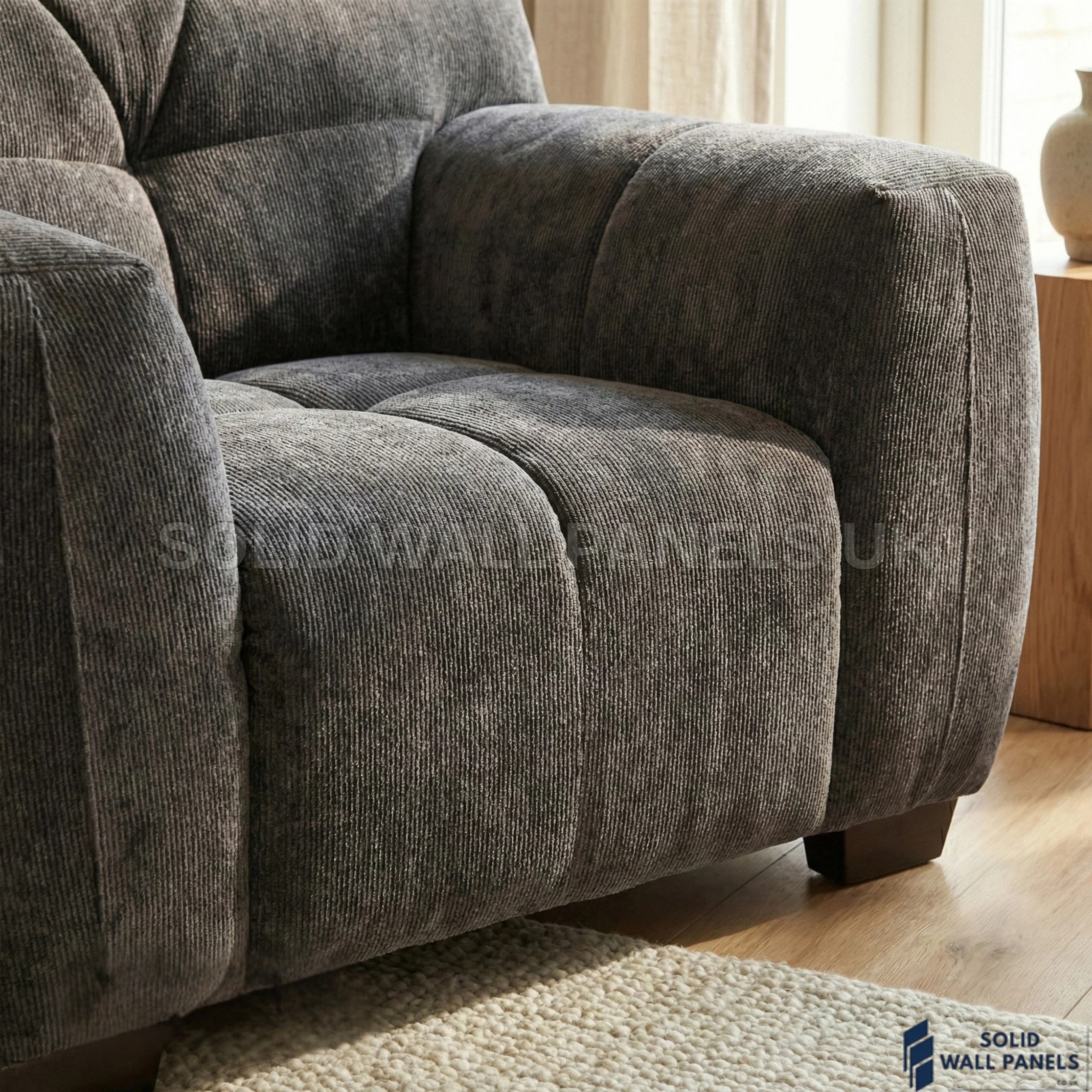 Harlem Sofa Range – Cocoa Chocolate Velvet | 3 Seater, 2 Seater, Armchair & Stool | Luxury Modern Sofa Set