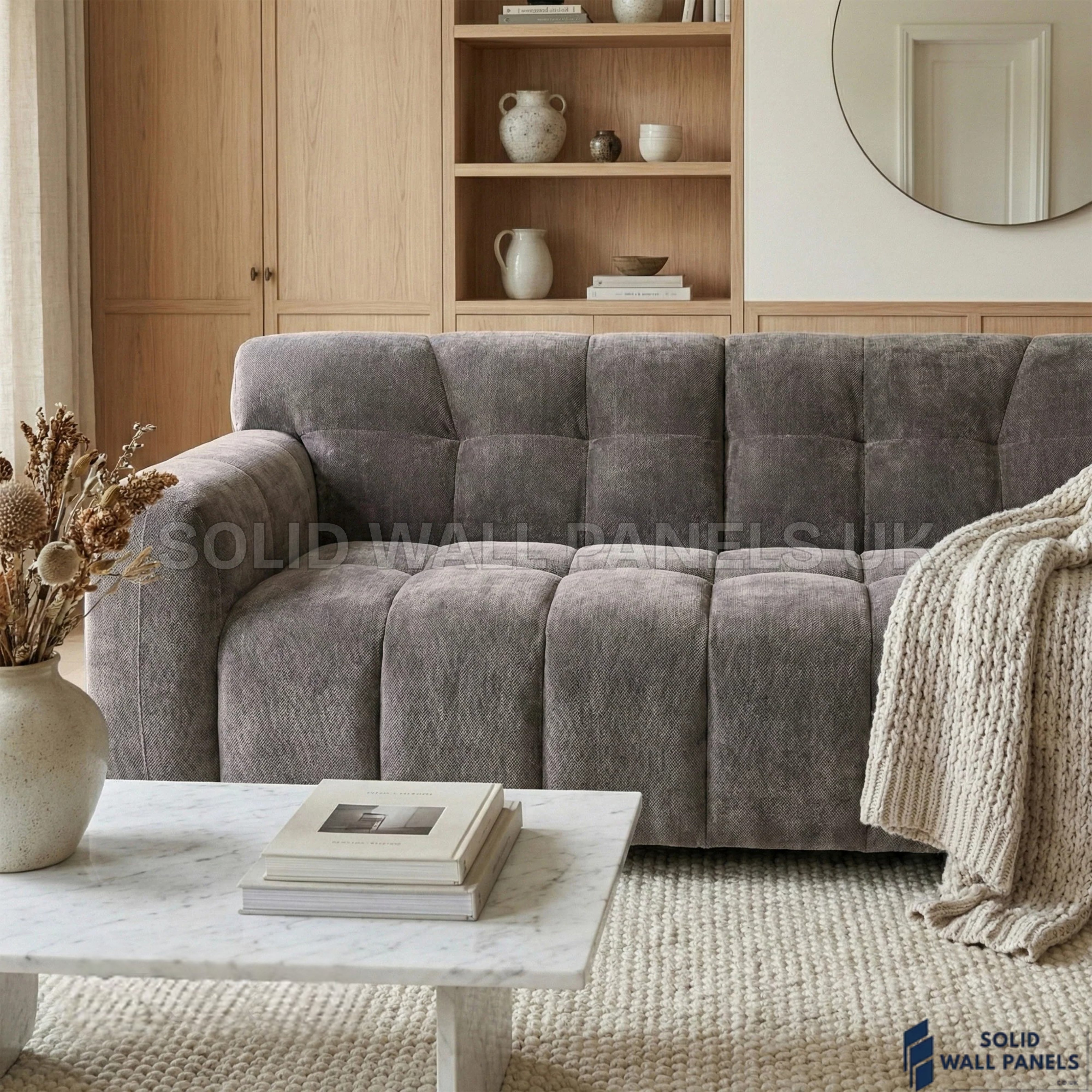 Harlem Sofa Range – Cocoa Chocolate Velvet | 3 Seater, 2 Seater, Armchair & Stool | Luxury Modern Sofa Set