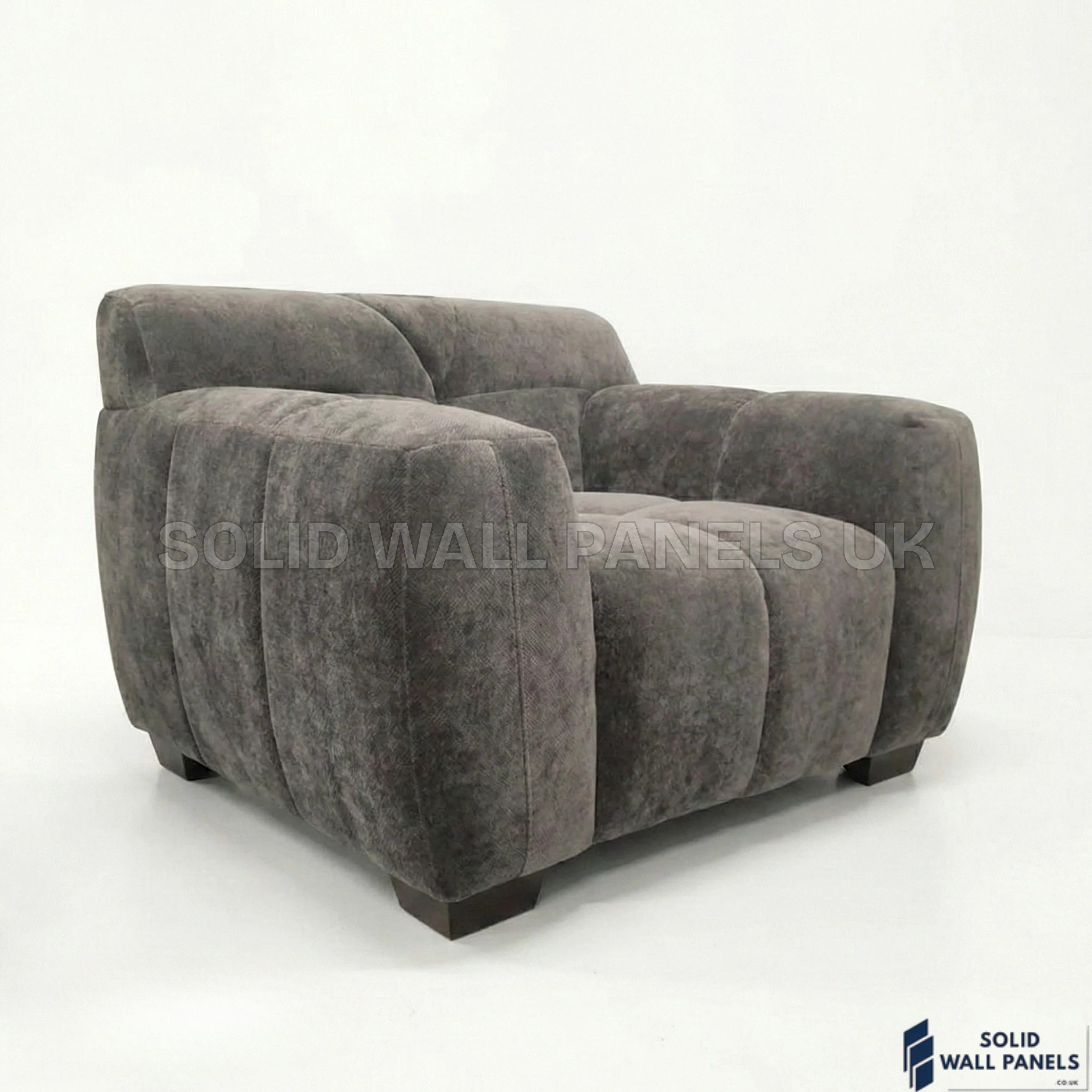 Harlem Sofa Range – Cocoa Chocolate Velvet | 3 Seater, 2 Seater, Armchair & Stool | Luxury Modern Sofa Set