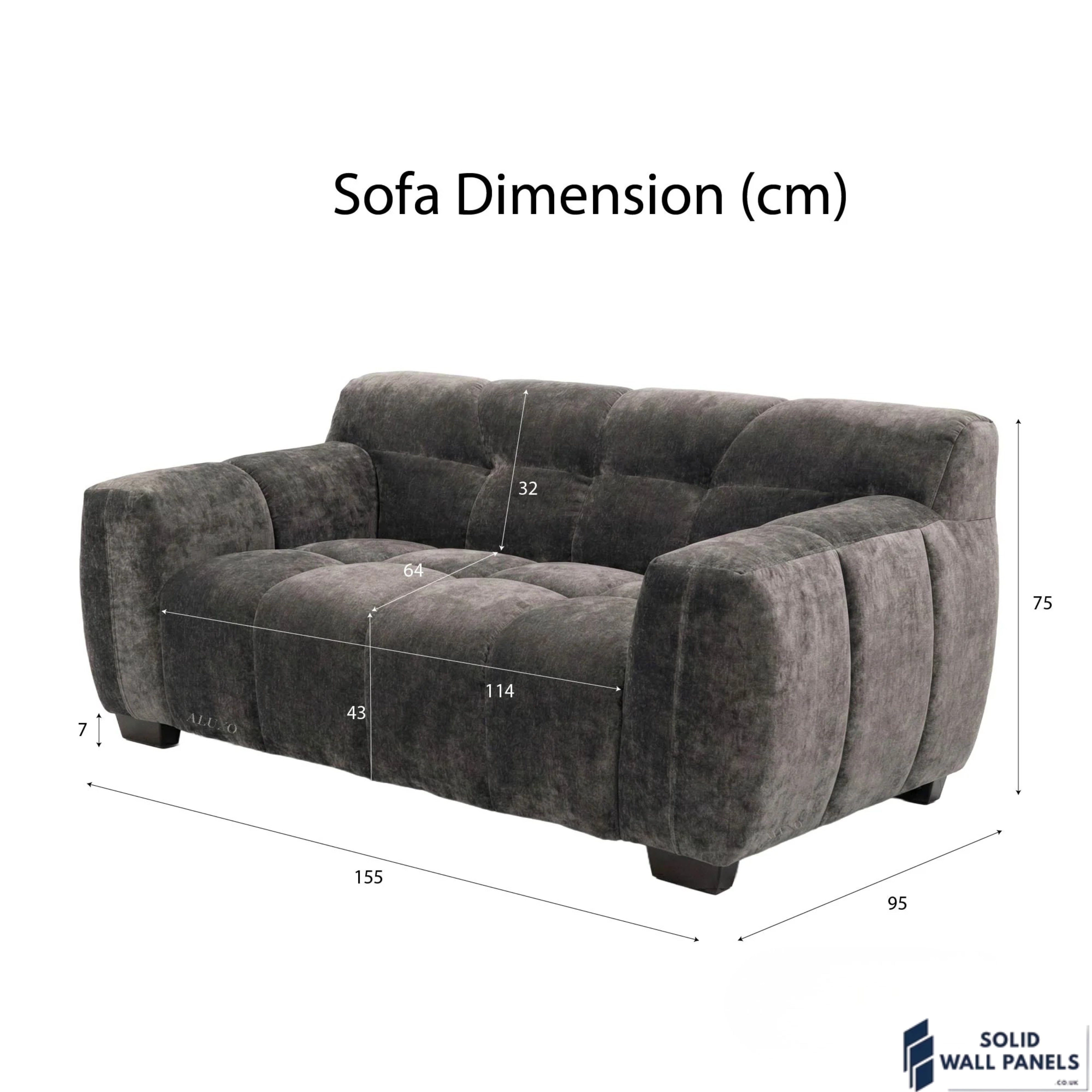 Harlem Sofa Range – Cocoa Chocolate Velvet | 3 Seater, 2 Seater, Armchair & Stool | Luxury Modern Sofa Set