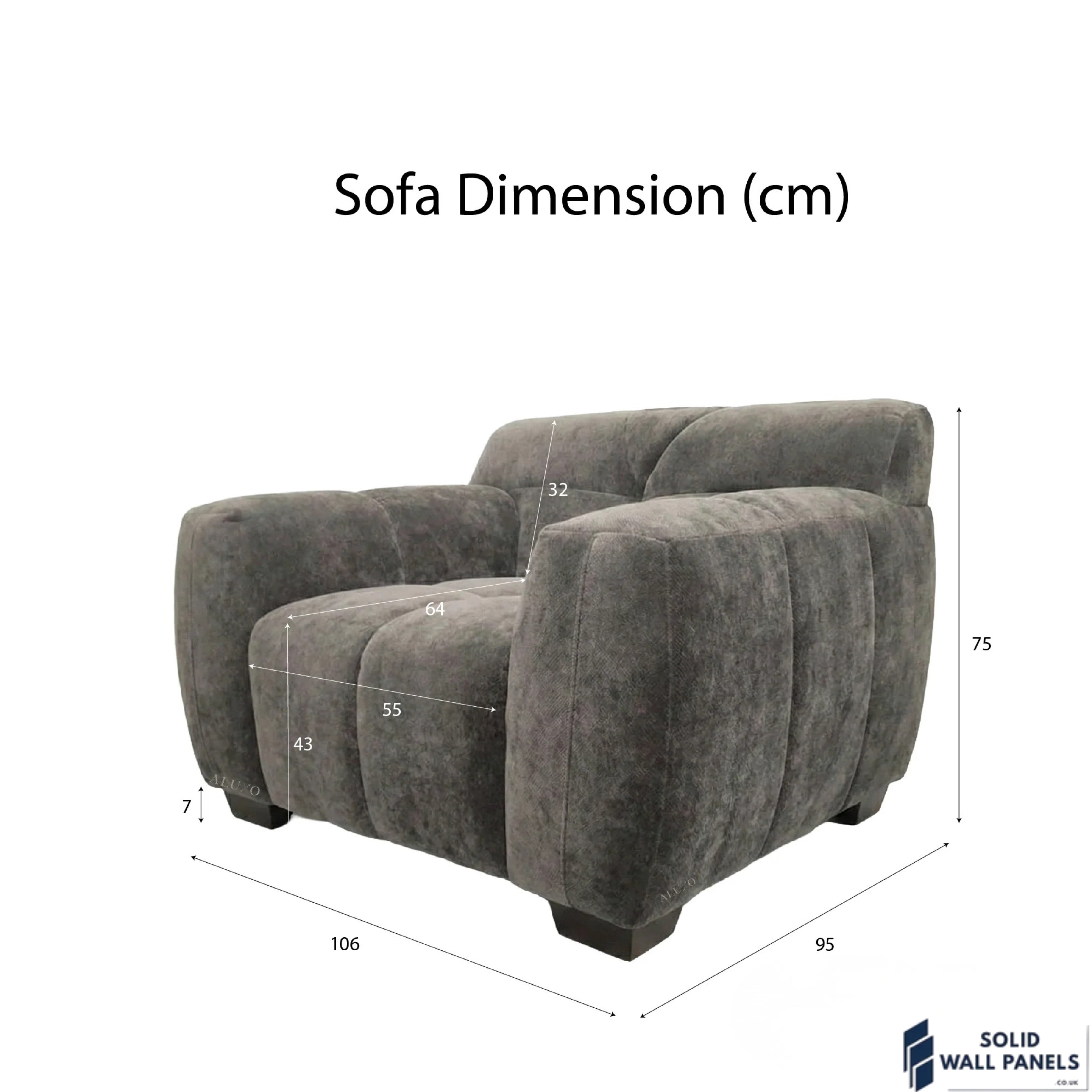 Harlem Sofa Range – Cocoa Chocolate Velvet | 3 Seater, 2 Seater, Armchair & Stool | Luxury Modern Sofa Set