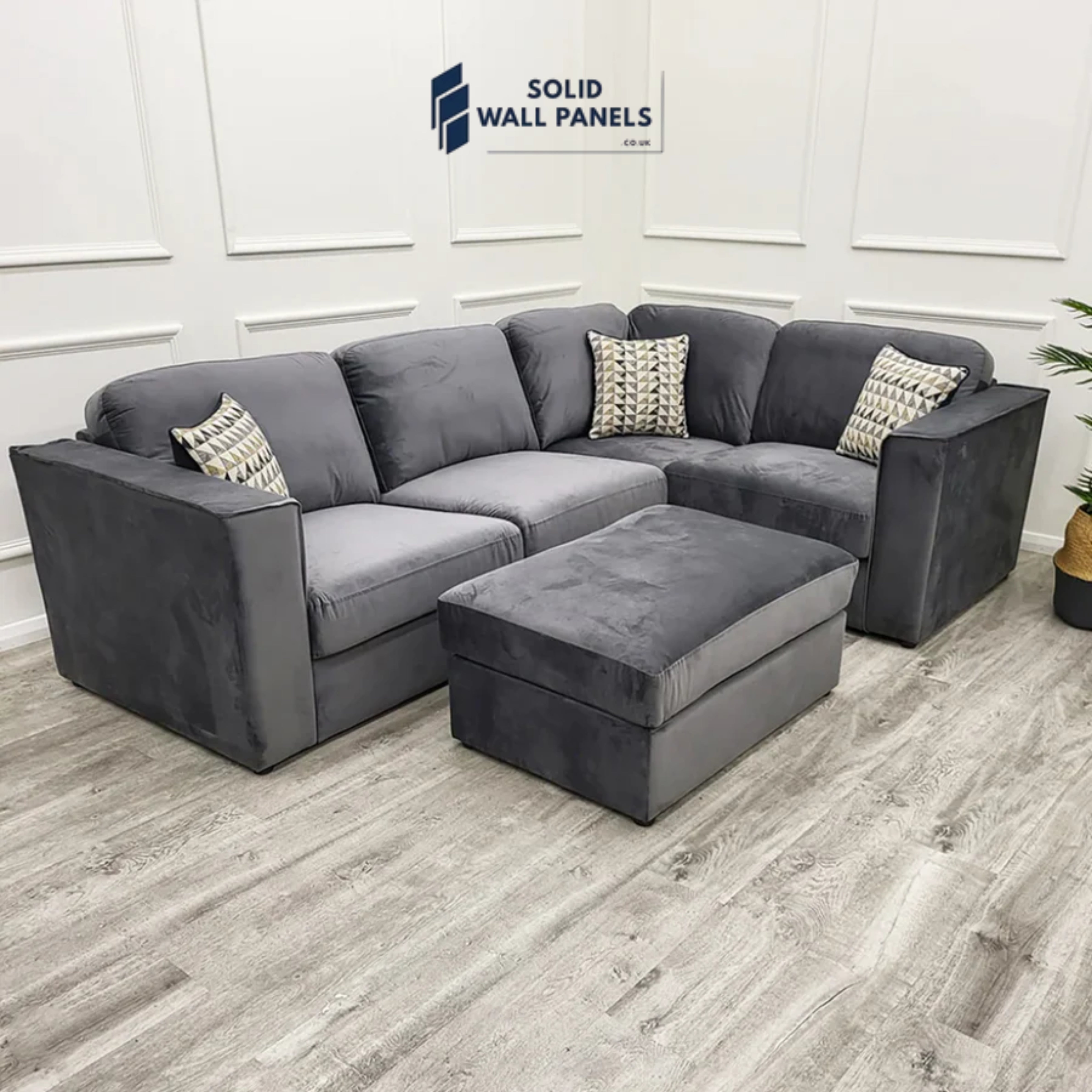 Hudson 4 Piece Corner Sofa – Modular, Stylish & Comfortable | Solid Wall Panels UK