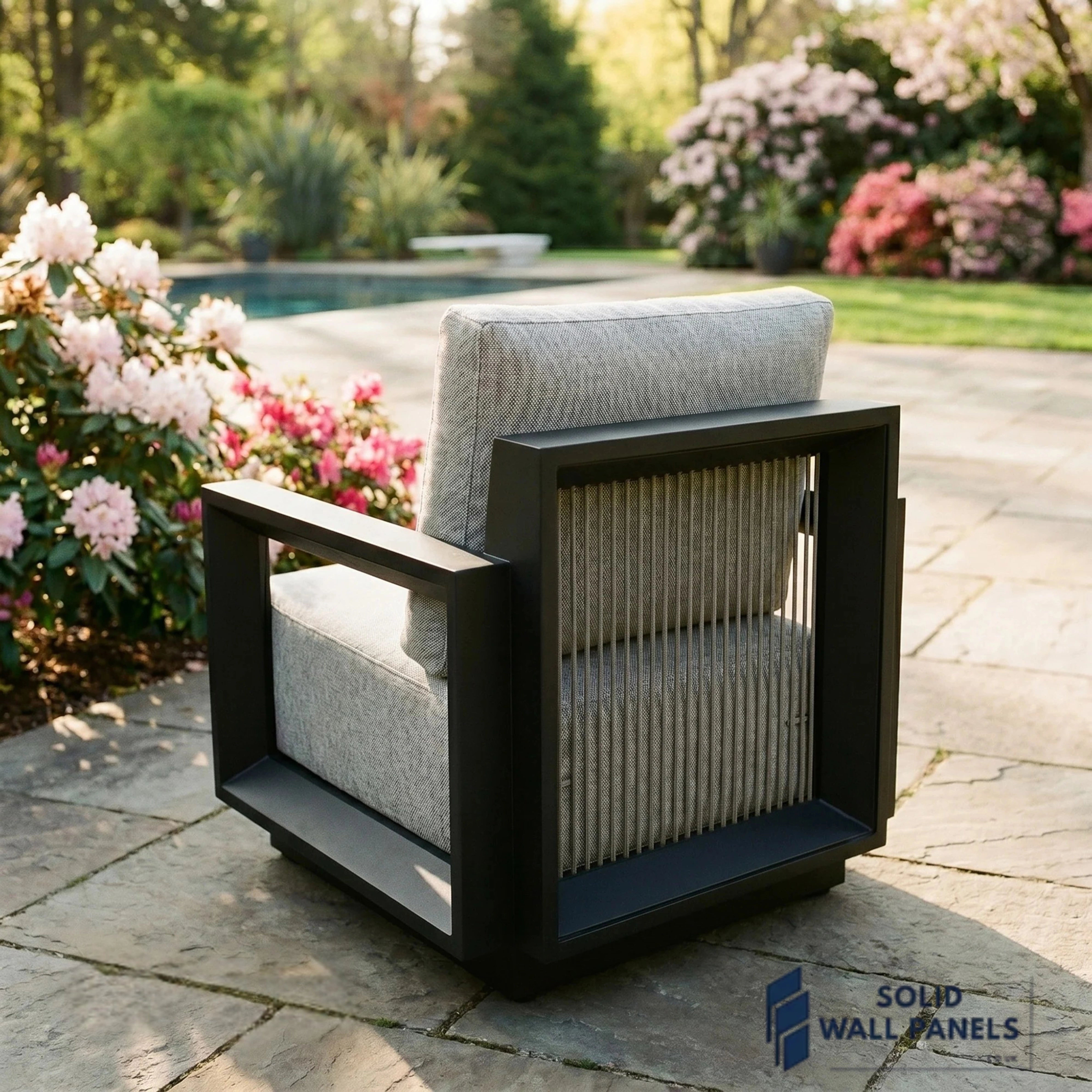 Ikos 5-Seater Lounge Set – Onyx Architectural Aluminium Garden Sofa Set with Table