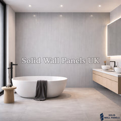 Kitchen & Bathroom PVC Wall Panels – Dark Grey (60 × 240 cm) | Solid Wall Panels UK