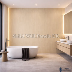 Kitchen & Bathroom PVC Wall Panels – Oak Finish 60x240cm | Solid Wall Panels UK