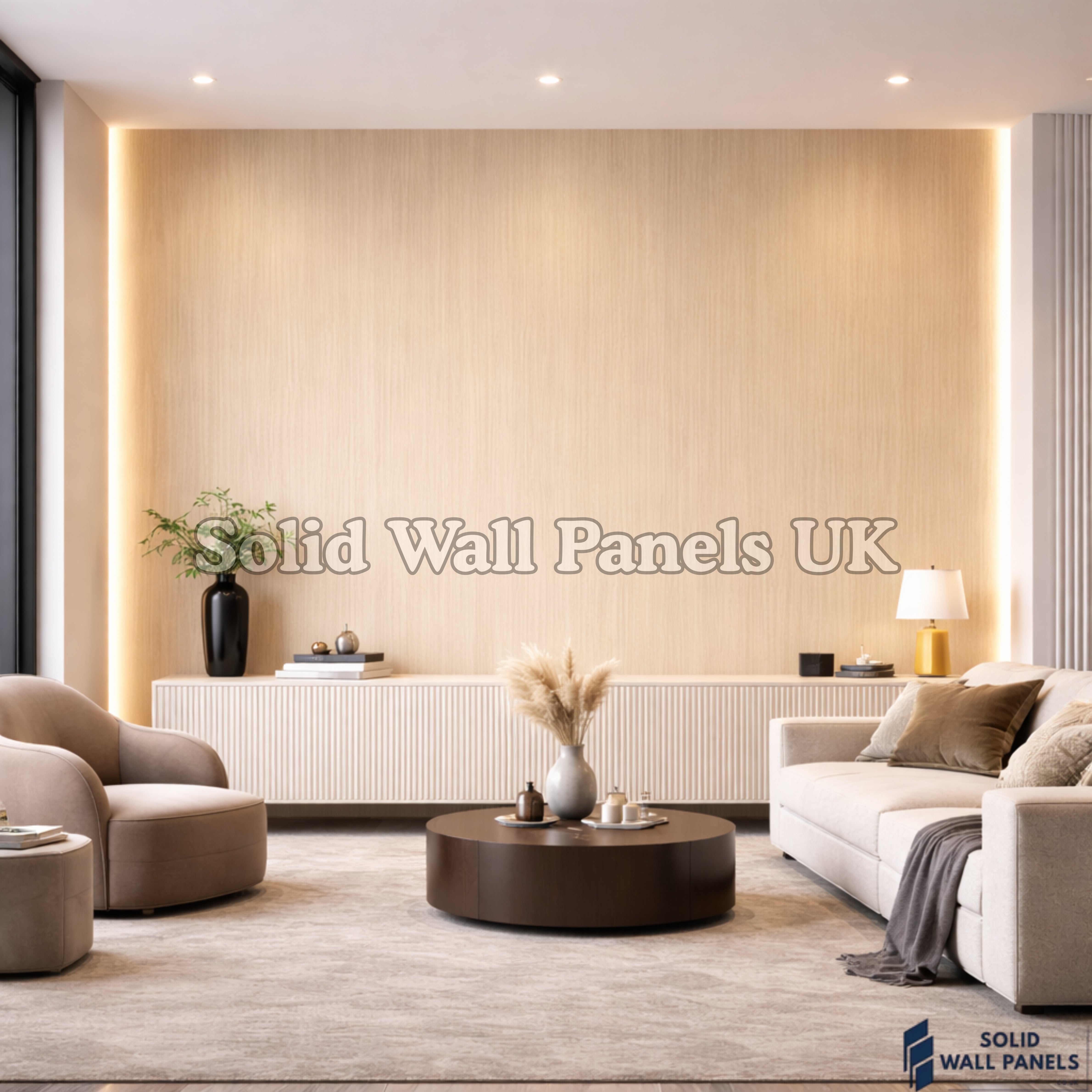 Kitchen & Bathroom PVC Wall Panels – Oak Finish 60x240cm | Solid Wall Panels UK
