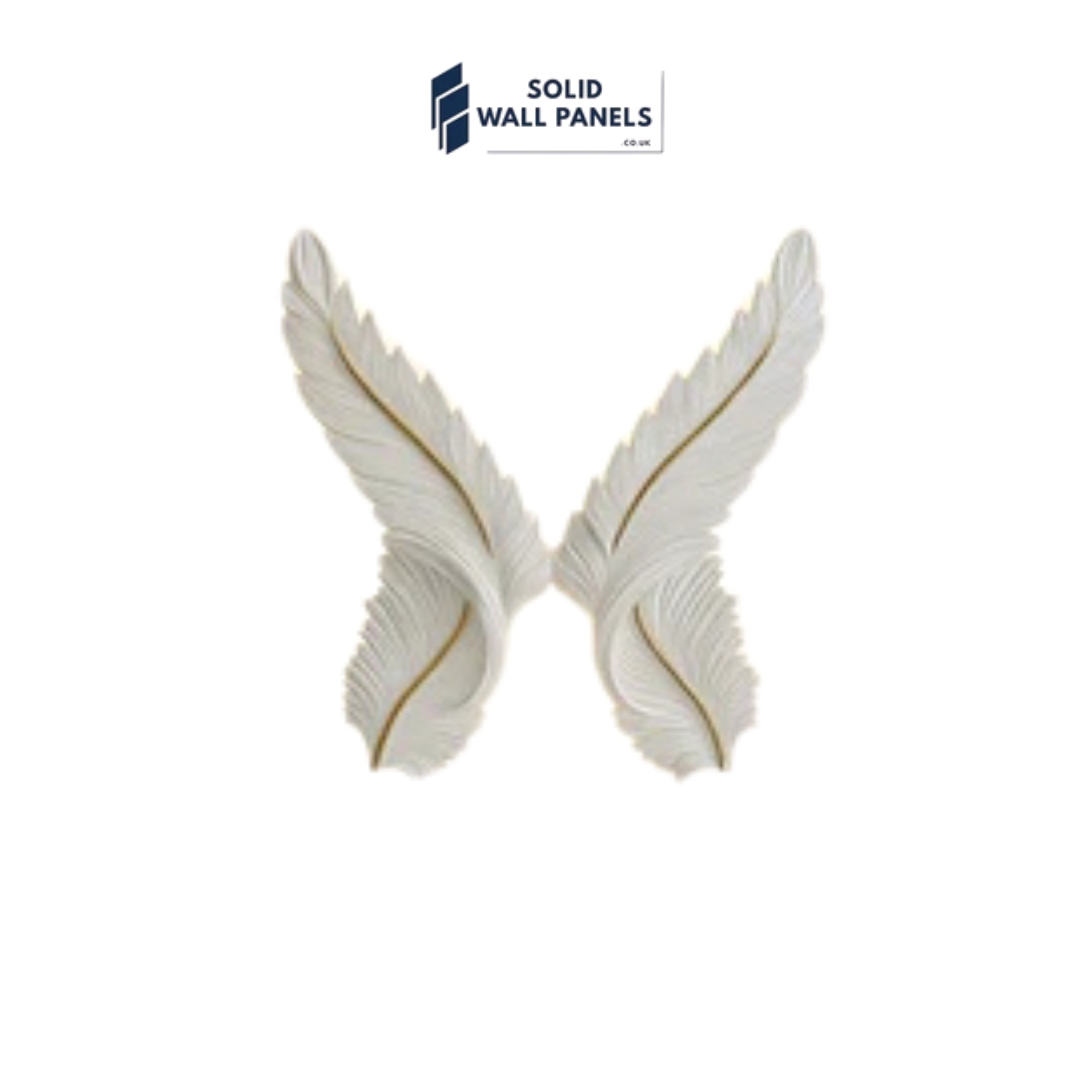 LED Wings Wall Art – 83x83cm | Illuminated White Wing Design | Solid Wall Panels