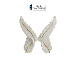 LED Wings Wall Art – 83x83cm | Illuminated White Wing Design | Solid Wall Panels