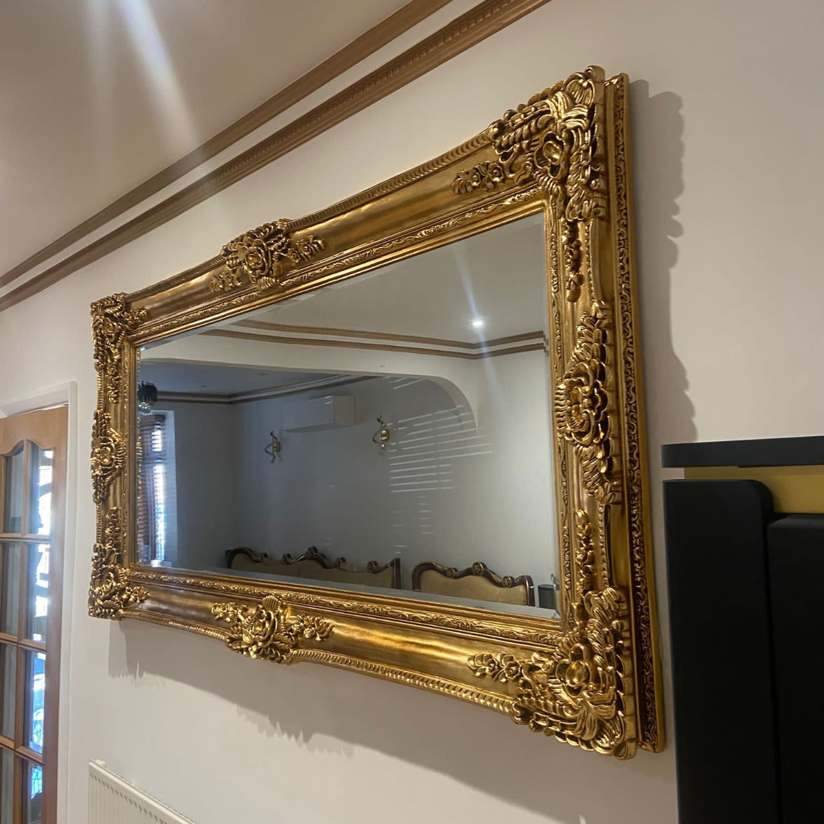 Large Paris Mirror 103×204 cm | Gold White Silver Champagne