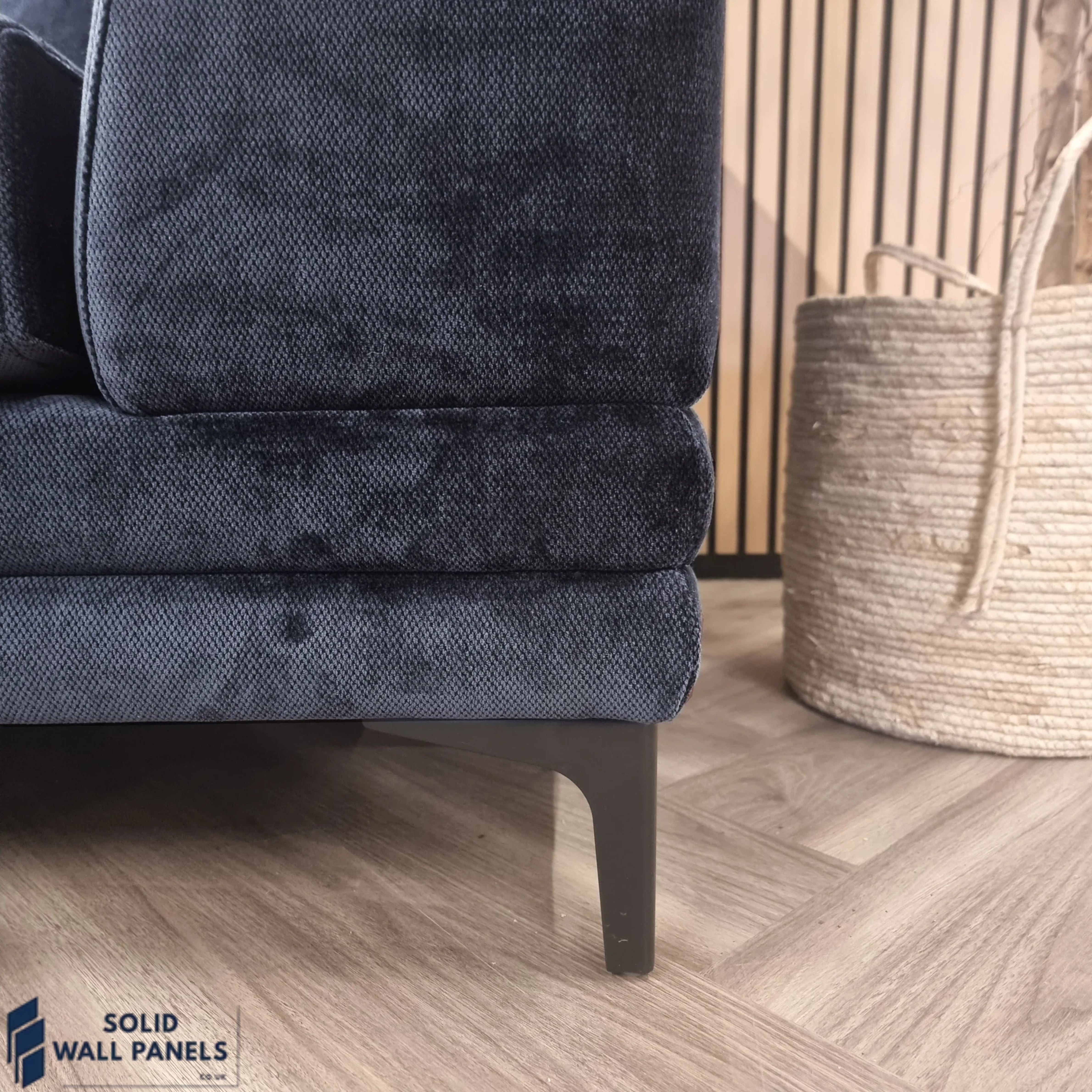 Lenox Sofa – Aegean Blue Velvet | 3 Seater & 2 Seater | Mid-Century Modern Design