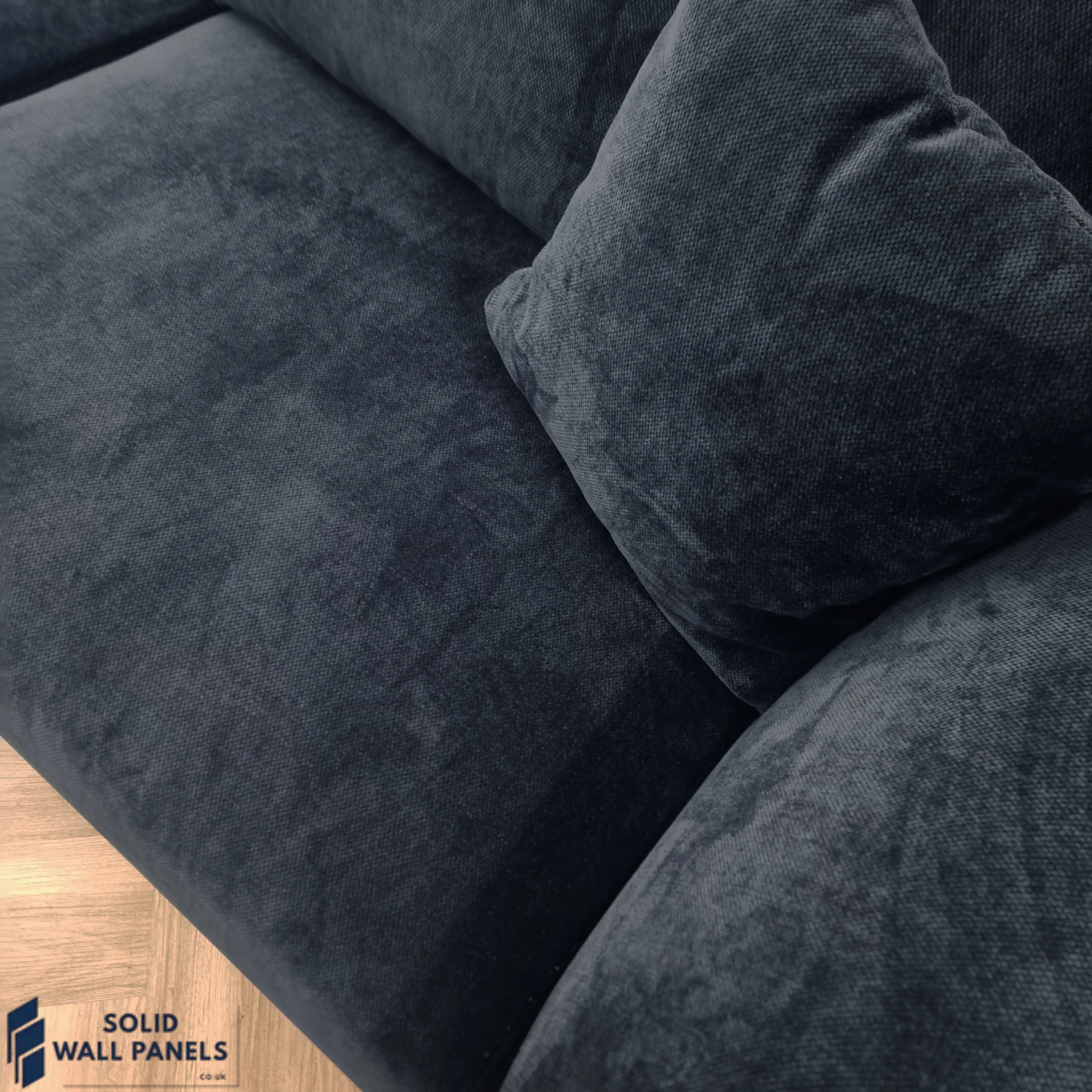 Lenox Sofa – Aegean Blue Velvet | 3 Seater & 2 Seater | Mid-Century Modern Design