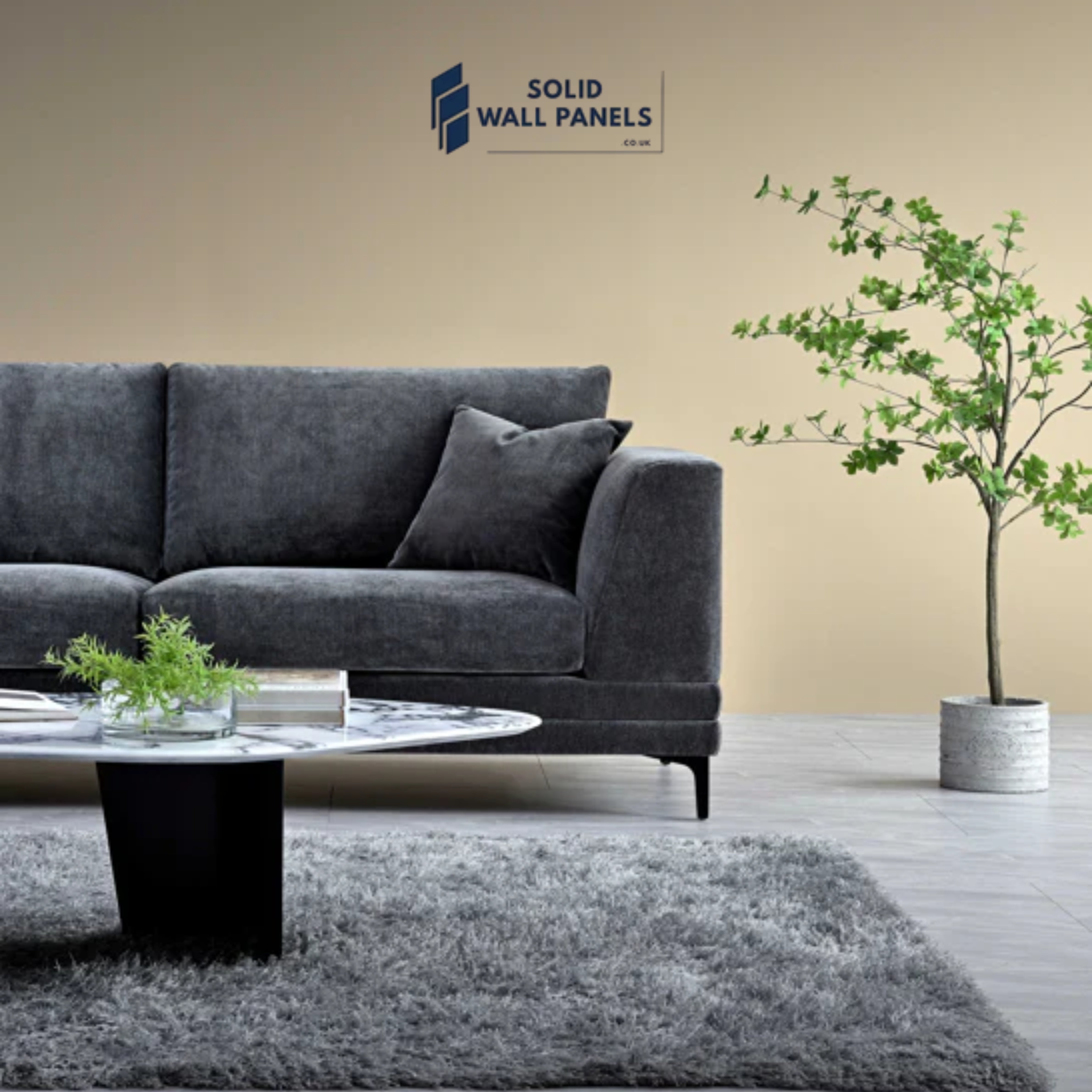 Lenox Sofa – Steel Grey Velvet | 3 Seater & 2 Seater | Mid-Century Modern Design