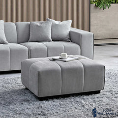 Leonard Left Hand Corner Sofa – Cloudy Grey Boucle Fabric | Modular Premium Design