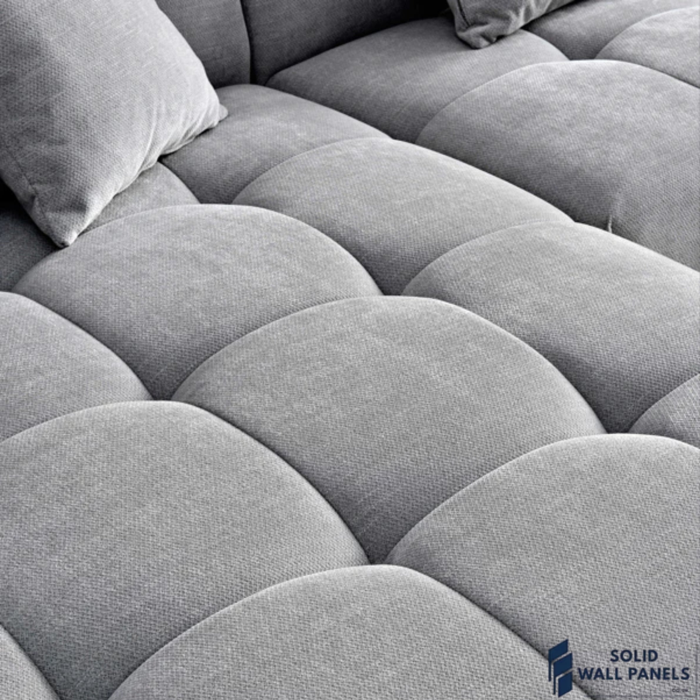 Leonard Left Hand Corner Sofa – Cloudy Grey Boucle Fabric | Modular Premium Design