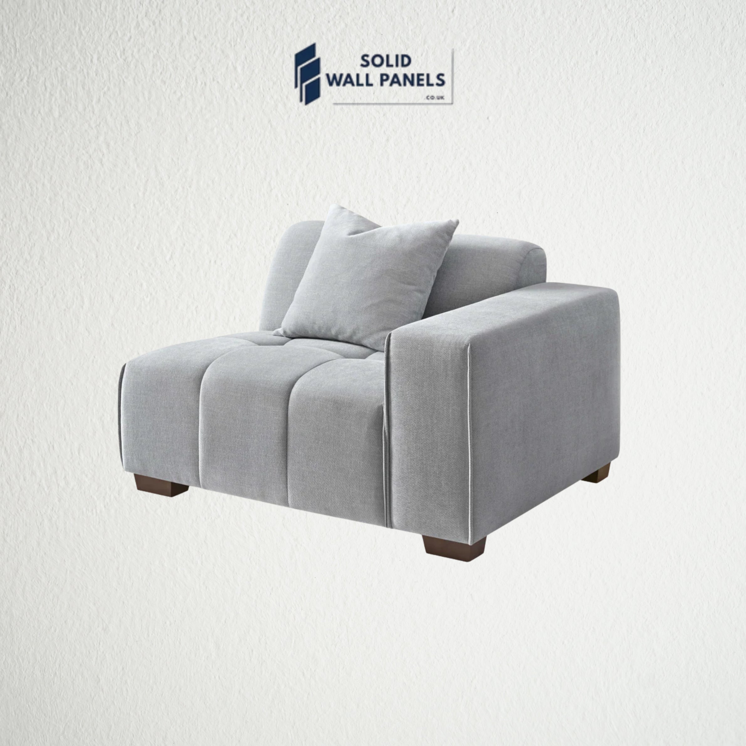 Leonard Left Hand Corner Sofa – Cloudy Grey Boucle Fabric | Modular Premium Design