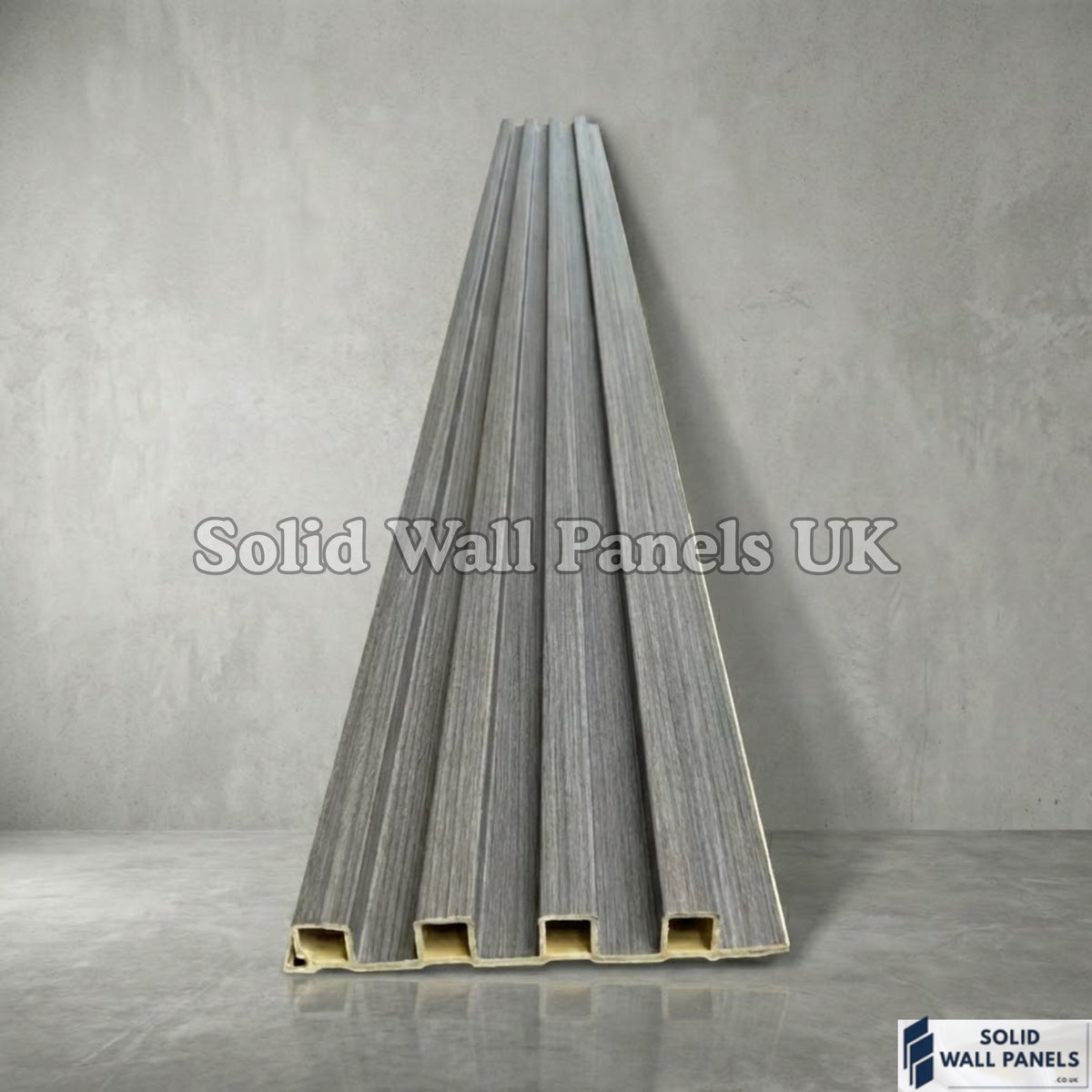 Light Grey Seamless PVC Wall Panels –  Modern Waterproof Wall Cladding | Solid Wall Panels UK