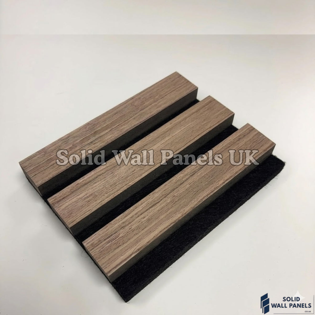 Real Wood Acoustic Slatted Wall Panels –  Light Oak (60×240 cm) | Solid Wall Panels UK
