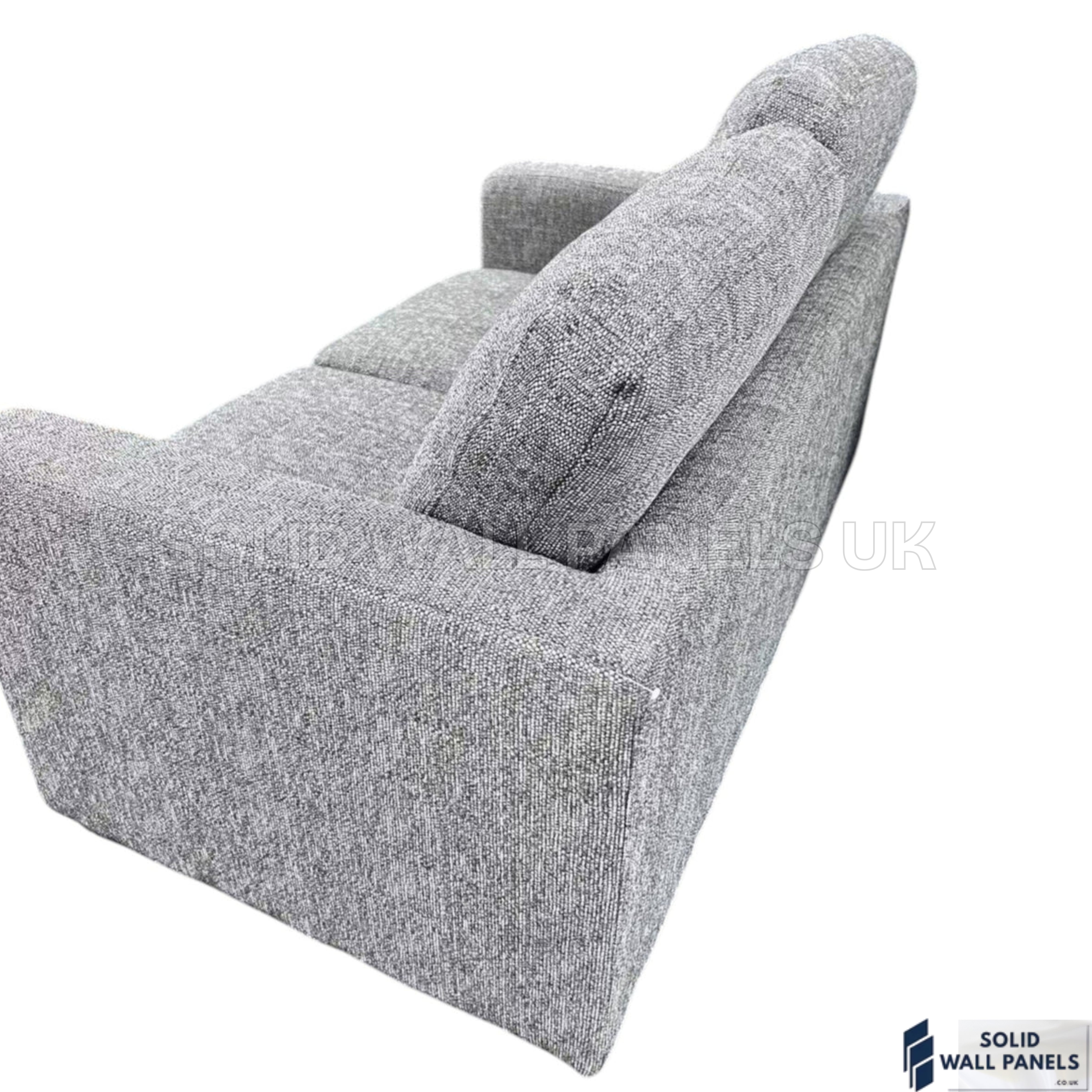 Lucy Grey Fabric Sofa Set – 3+2 Seater Compact Sofa | Soft Fabric Space Saving Modern Design