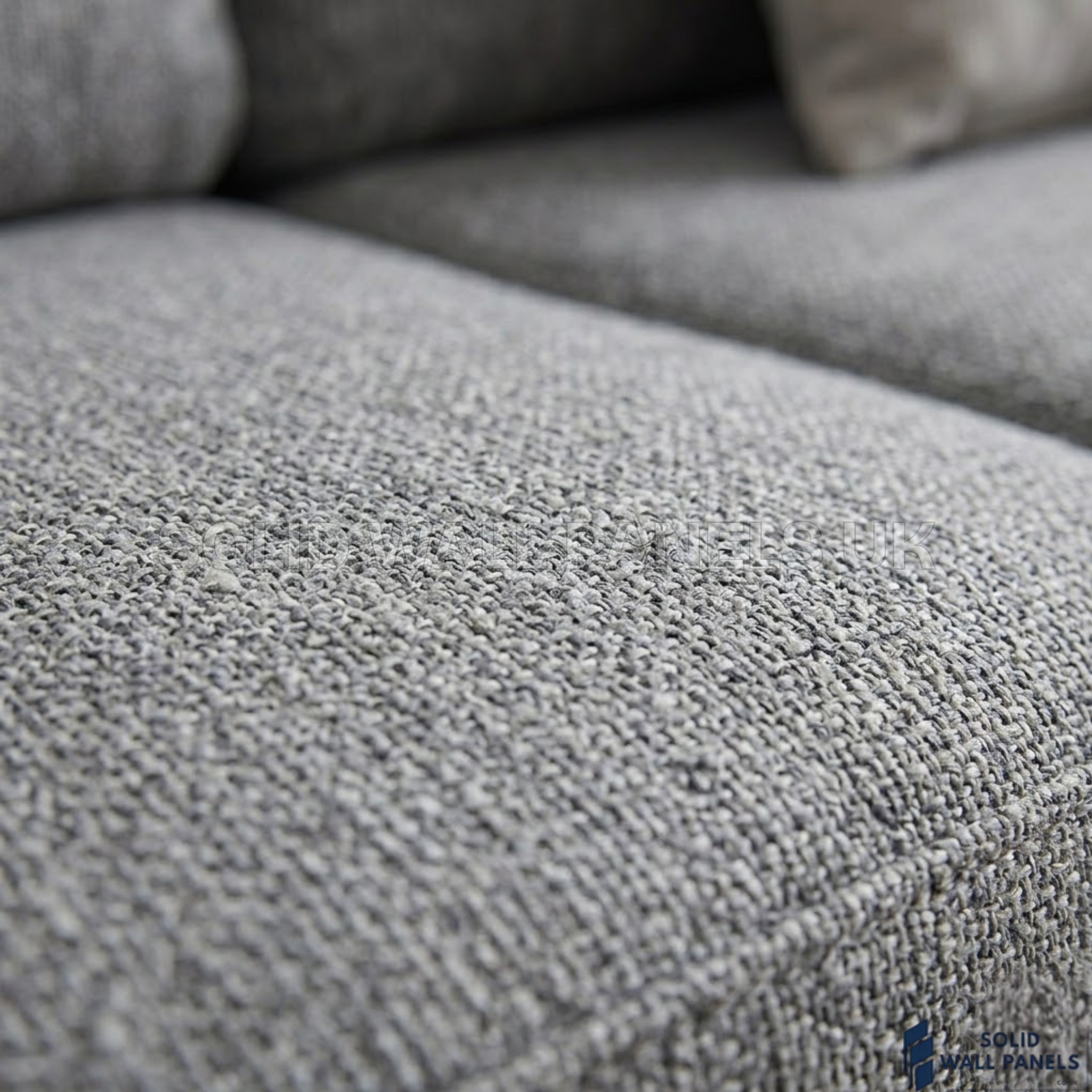 Lucy Grey Fabric Sofa Set – 3+2 Seater Compact Sofa | Soft Fabric Space Saving Modern Design