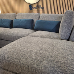 Madison U-Shaped Sofa in Blue – Spacious and Stylish Modular Design