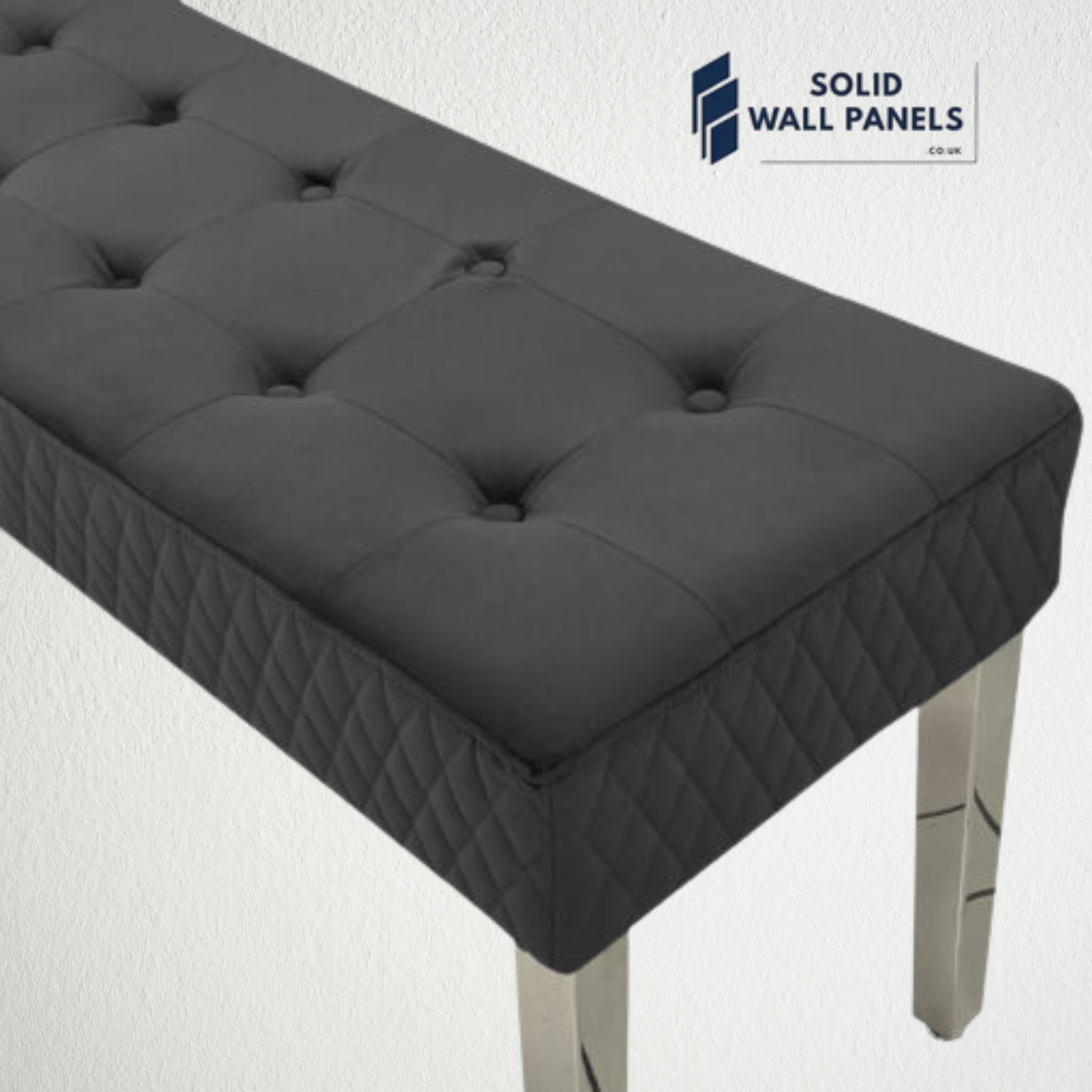 Majestic Bench – Modern Luxury Velvet Seating | Solid Wall Panels