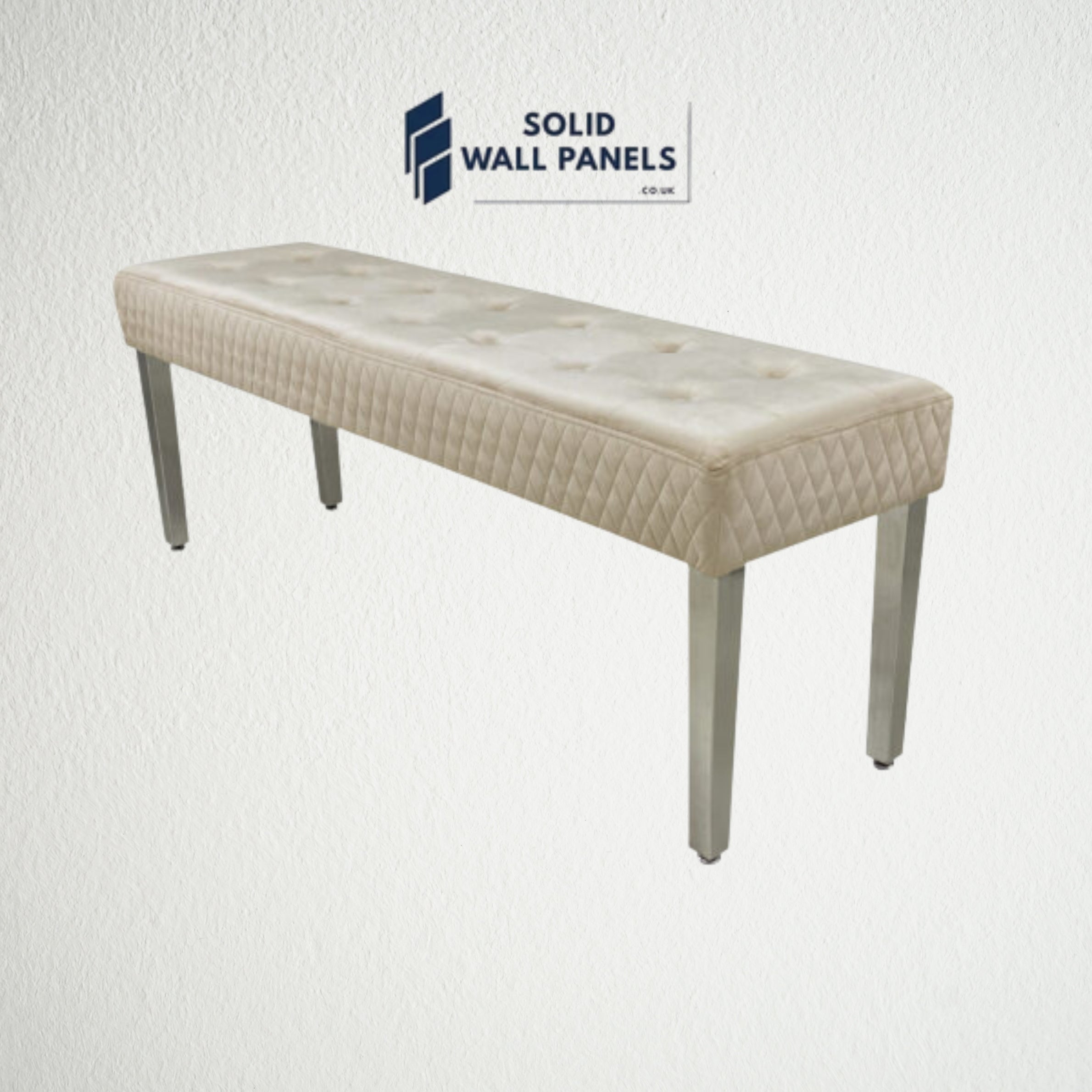 Majestic Bench – Modern Luxury Velvet Seating | Solid Wall Panels