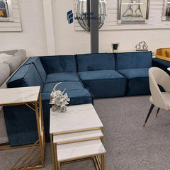 Midland 4 Seater Velvet Corner Sofa – Luxurious & Comfortable | Fast UK Delivery