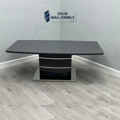 Milan  High Gloss Coffee Table – Black, Grey, Cappuccino & White