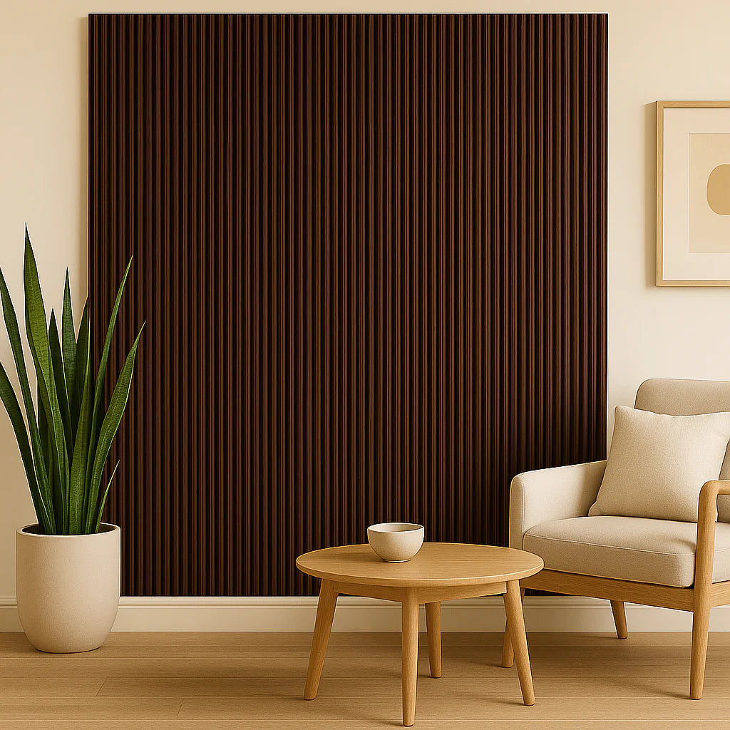 WPC Wave Style Wood Effect Waterproof Wall Panels – Walnut 
