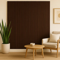 WPC Wave Style Wood Effect Waterproof Wall Panels – Walnut 