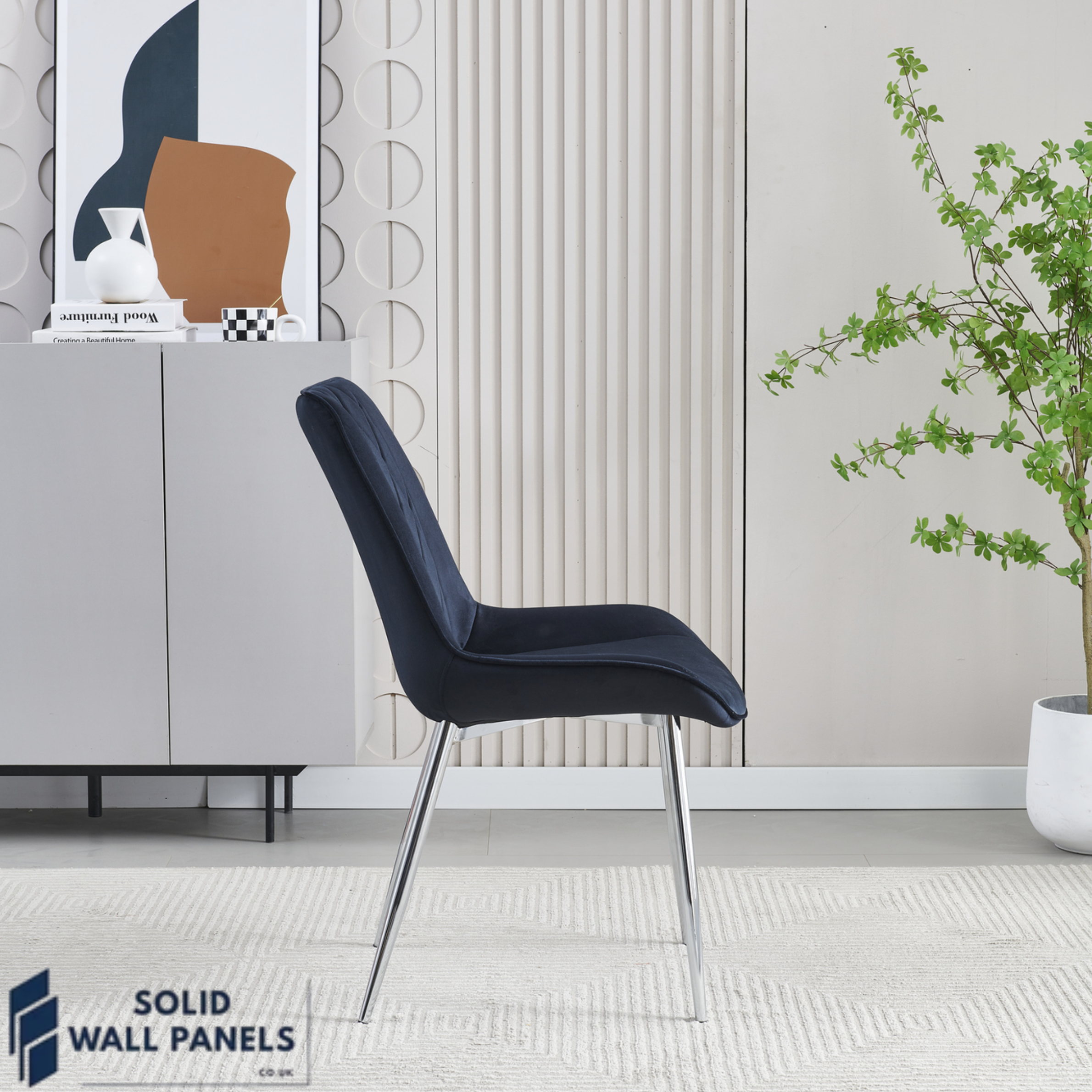Modern Design Mortiz Velvet Dining Chair | 4 Colours Available